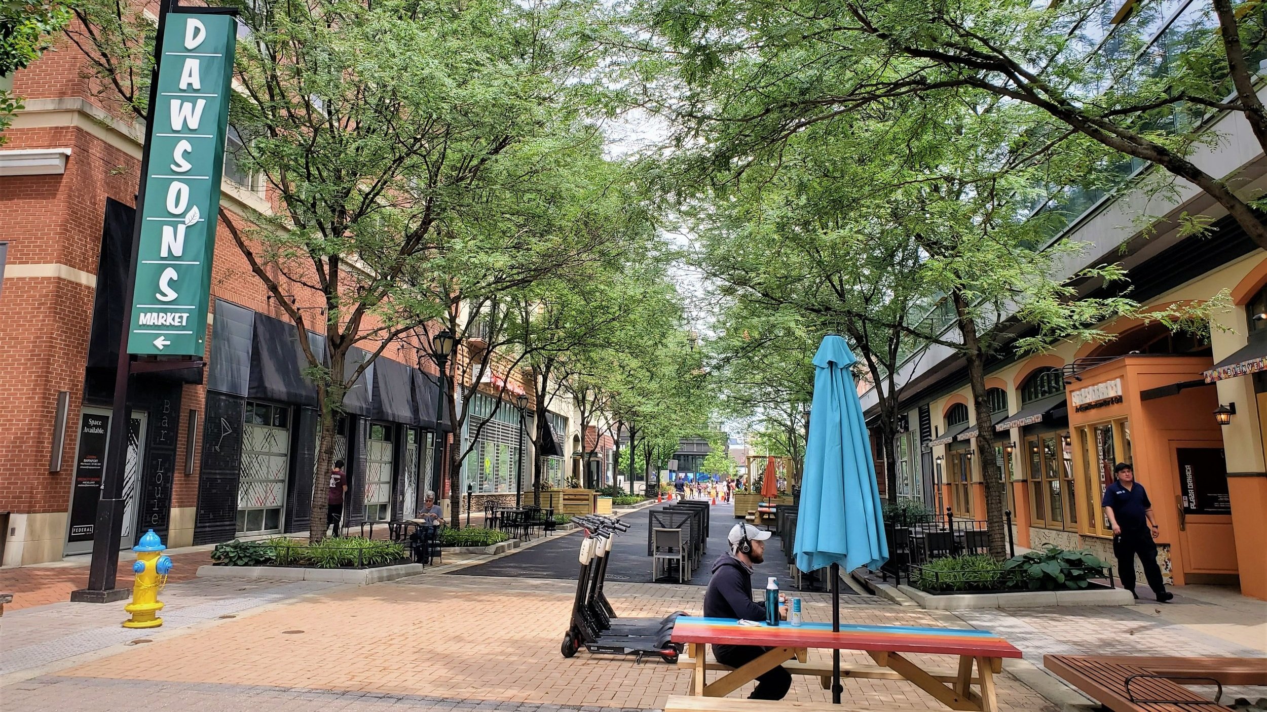 Downtown Bethesda Maryland in suburban Washington DC.