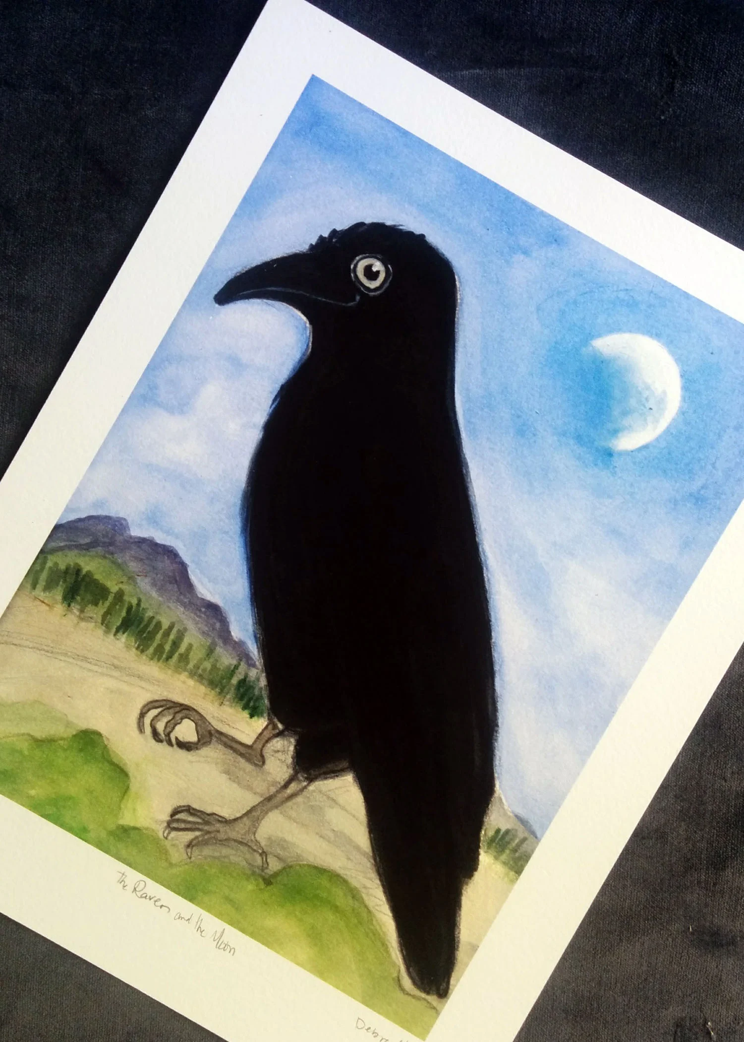 Raven and The Moon UNFRAMED.jpg
