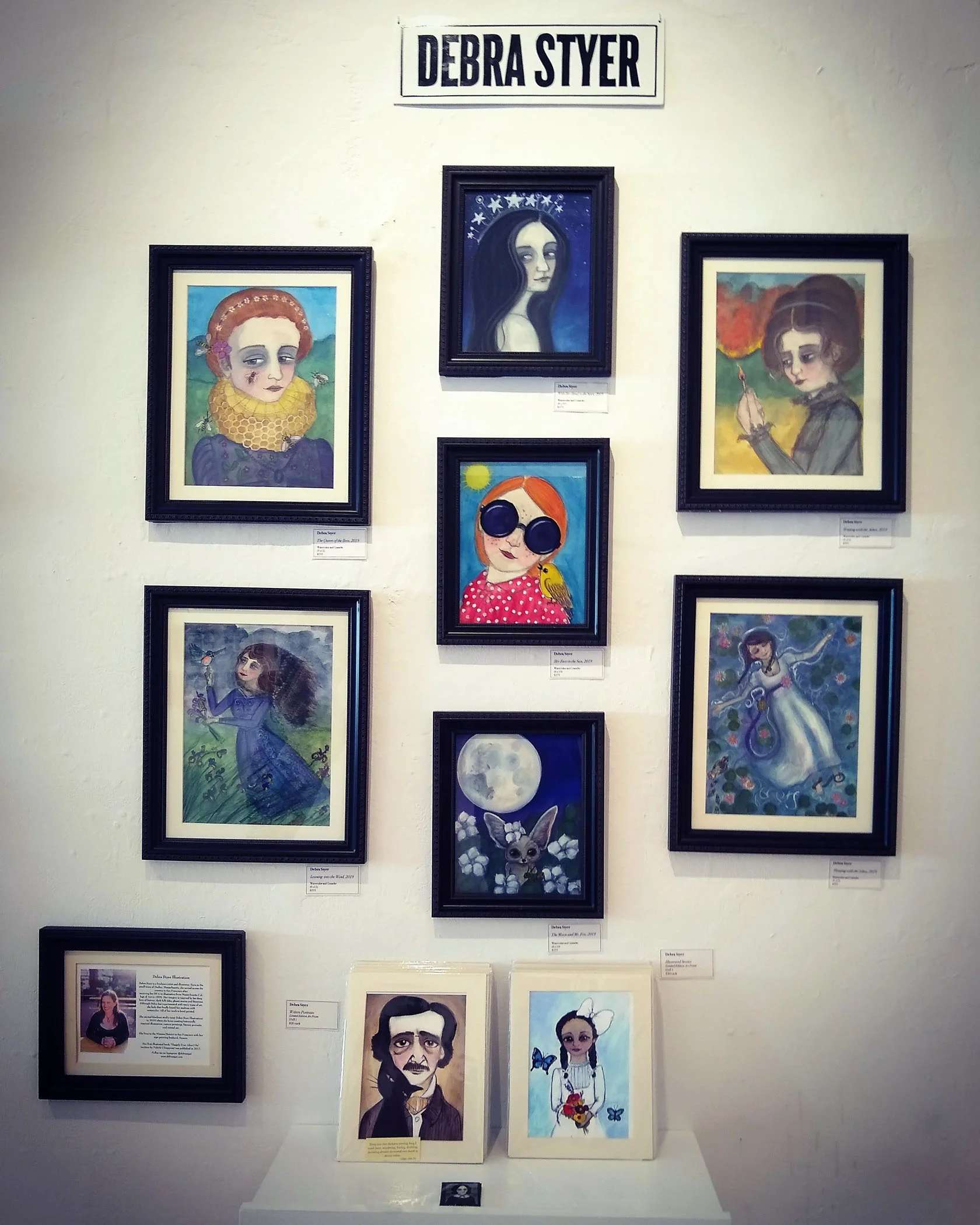 Here’s my wall at the gallery!