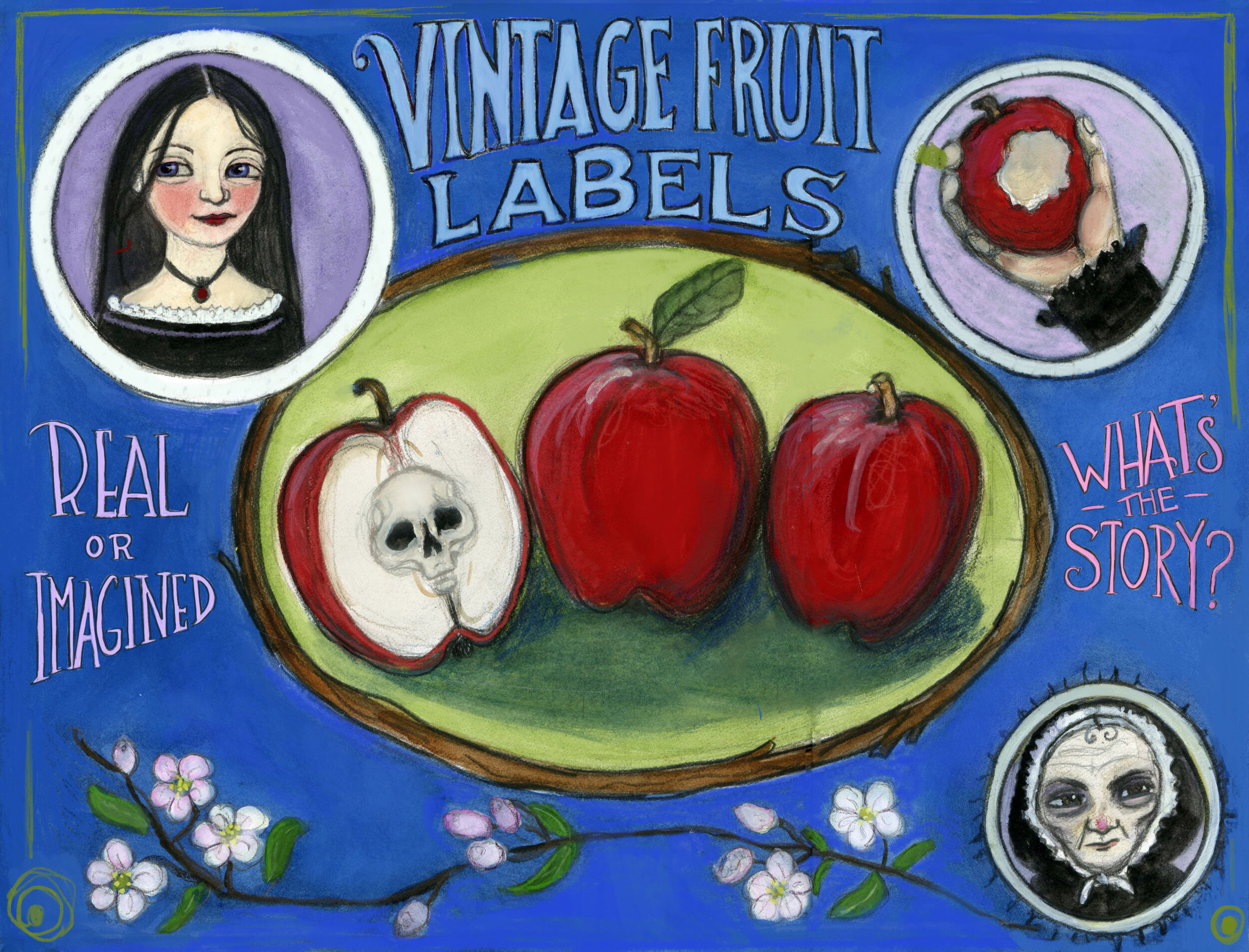 Vintage Fruit Label prompt for Portfolio Club