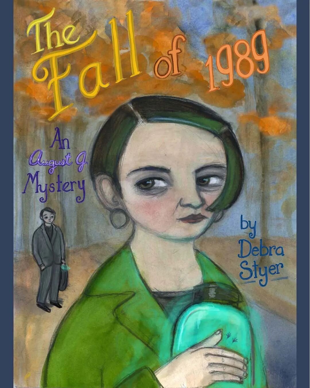 Playing around with an imagined book cover. This is my piece for my @makeartthatsells February #matscharacterbootcamp assignment. 
.
I love creating new characters especially the dark gothy ones. What mystery will our amazing August J solve this time