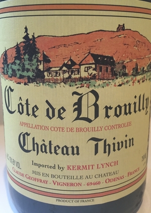 Château Thivin, Côte de Brouilly, 2013, $24