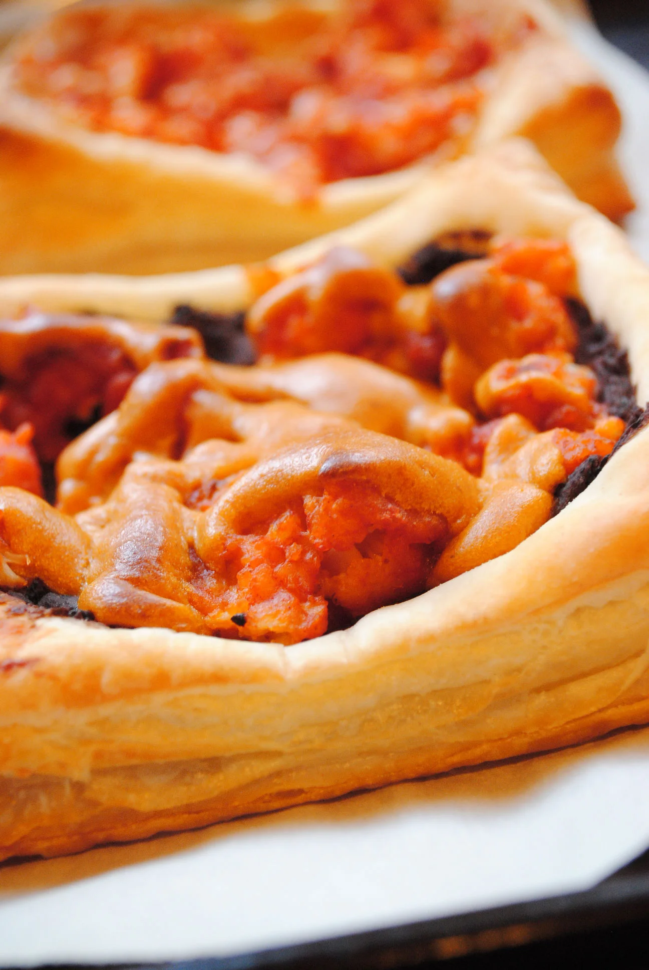Vegan Puff Pastry Pizza - Spicy Nacho