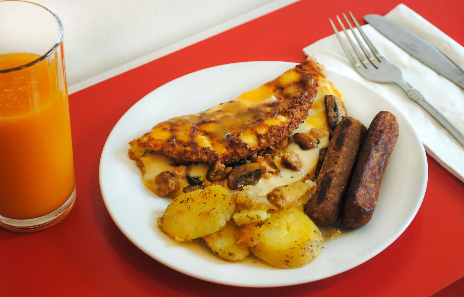 Diner Style Eggless Omelet