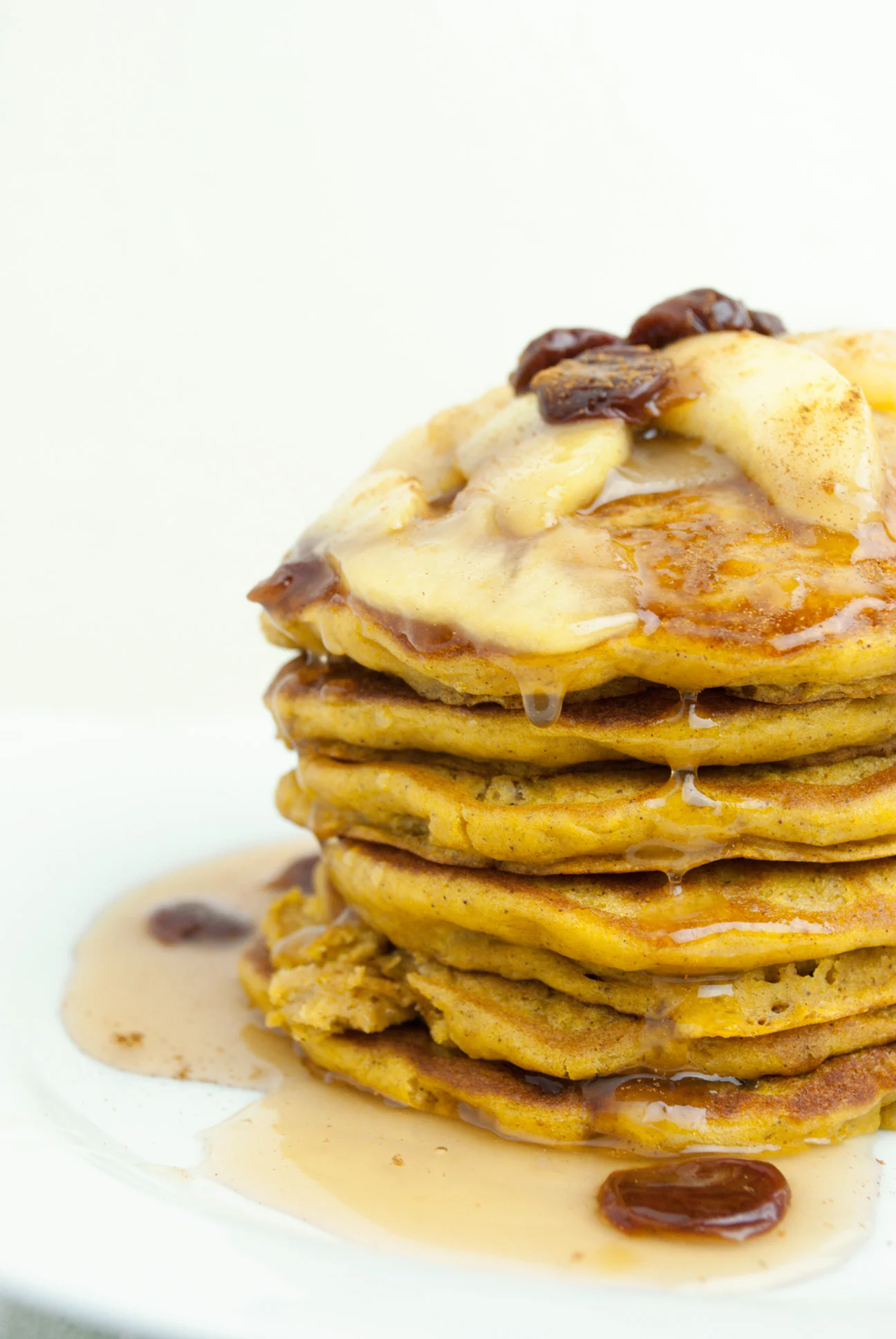 Pumpkin Pancakes with Homemade Apple Syrup