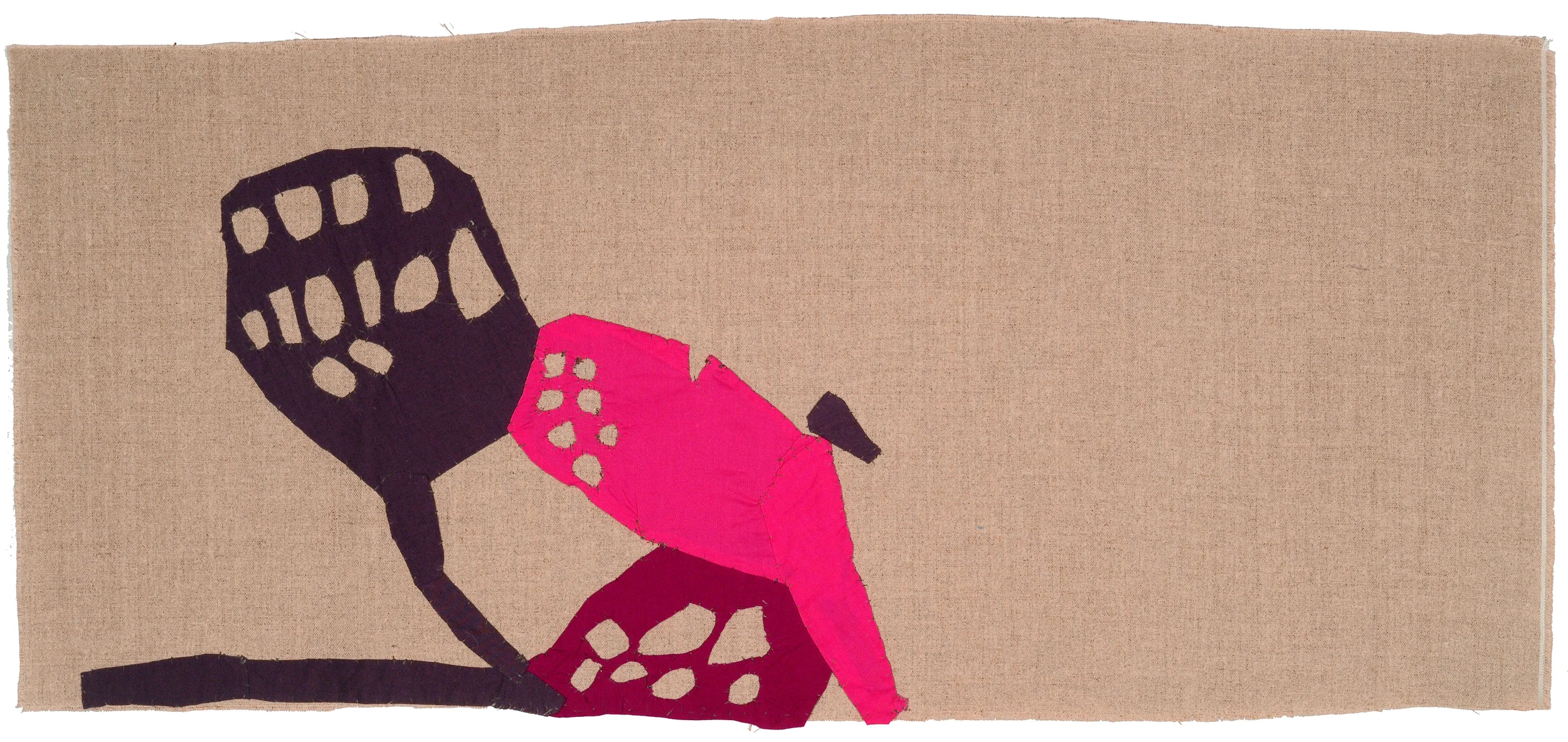  Banner No. 7,&nbsp;Cotton, linen, thread, 2009.&nbsp;Review in&nbsp; Phoenix . 