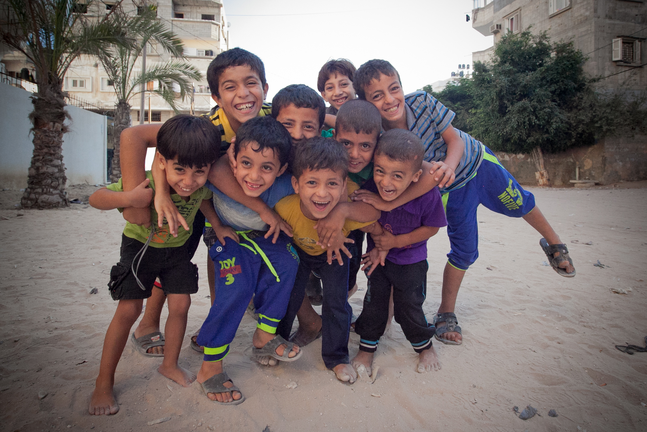 In Gaza, children who are just six years old have been through three extraordinarily terrifying and traumatizing wars. The UNRWA estimates that there are about 400,000 children deep in trauma. (Tyson Sadler)