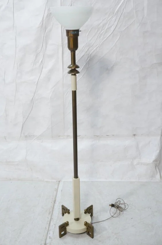 Brass And Wood James Mont Floor Lamp By Rembrandt Eagle Eye Antiques