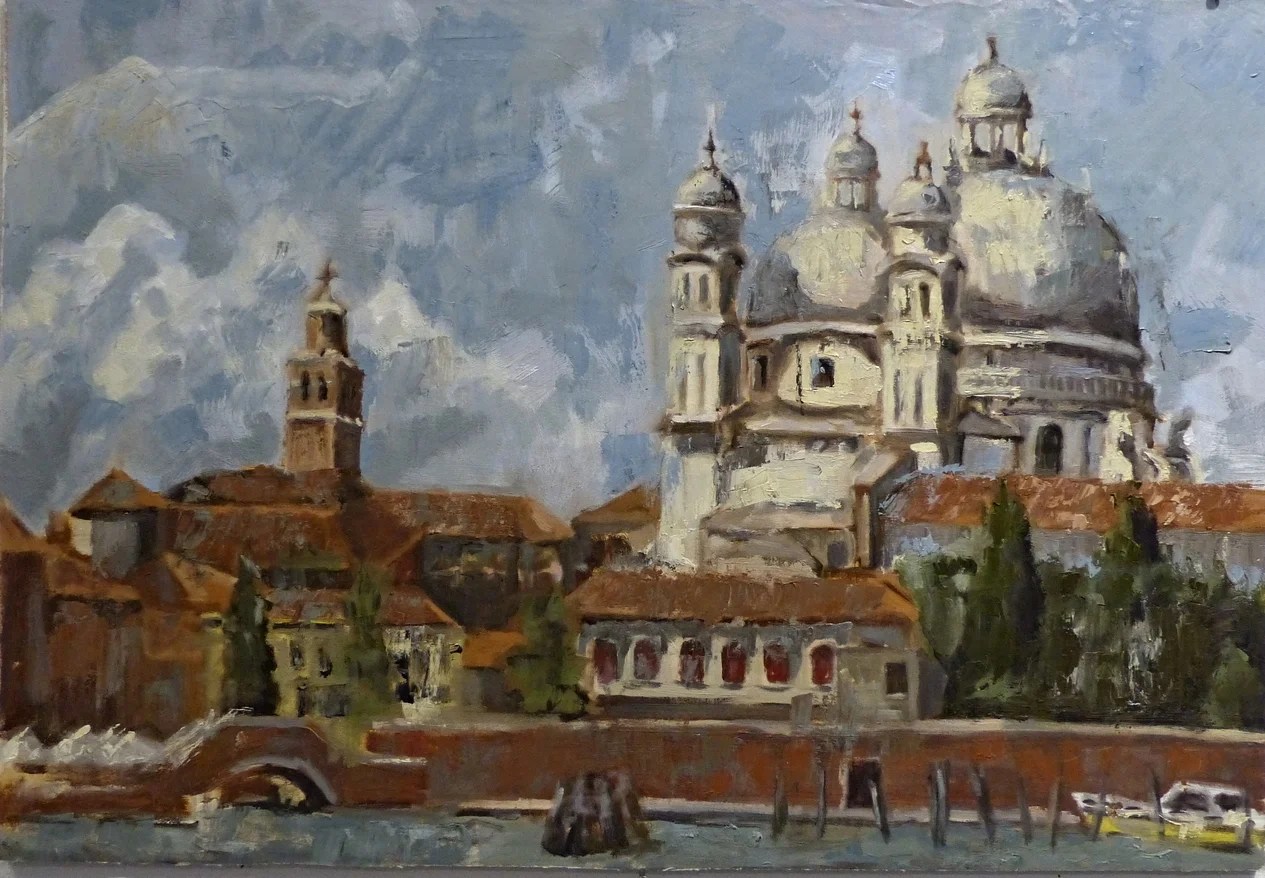 Luke Watson,  Salute , oil on mounted canvas, 2013