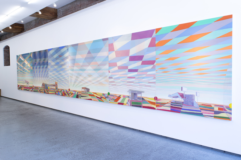 Installation view of “Greg Drasler: Road Trip,” 2016, at Betty Cuningham Gallery, New York. Courtesy of the artist and Betty Cuningham Gallery.