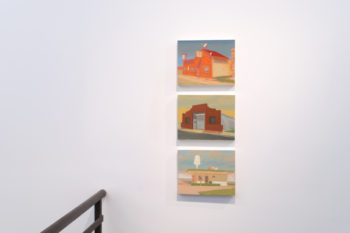 Installation view of “Greg Drasler: Road Trip,” 2016, at Betty Cuningham Gallery, New York. Courtesy of the artist and Betty Cuningham Gallery.