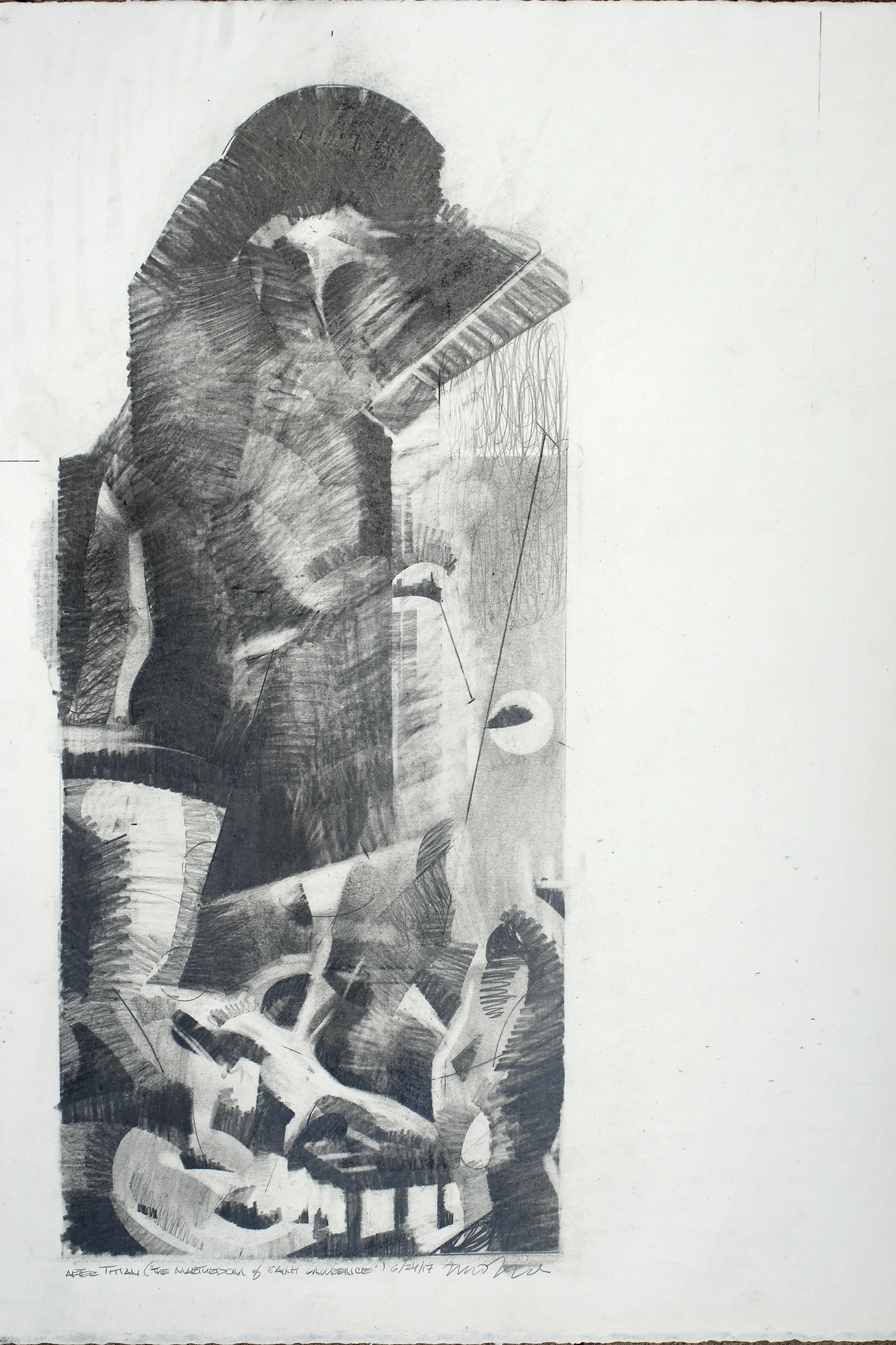 Mario Naves, After Titian ("The Martyrdom of Saint Lawrence") , 2017. Courtesy of the artist