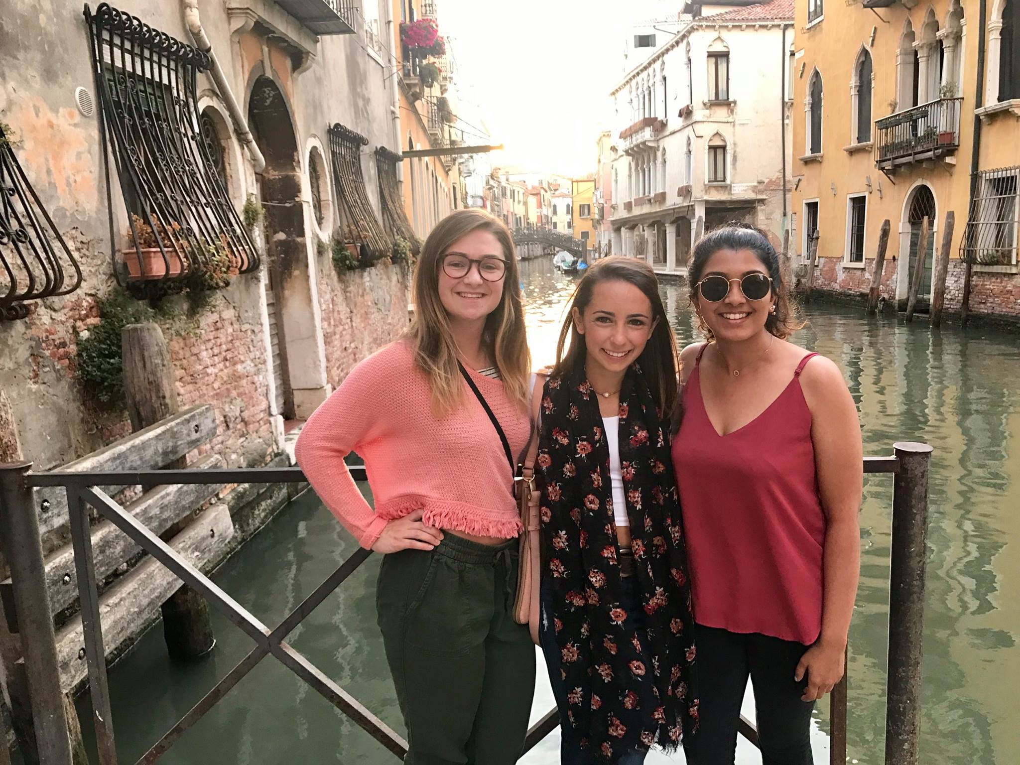 Students Kaitlin Roche, Lauren Peterpaul, and Priya Parthasarathy