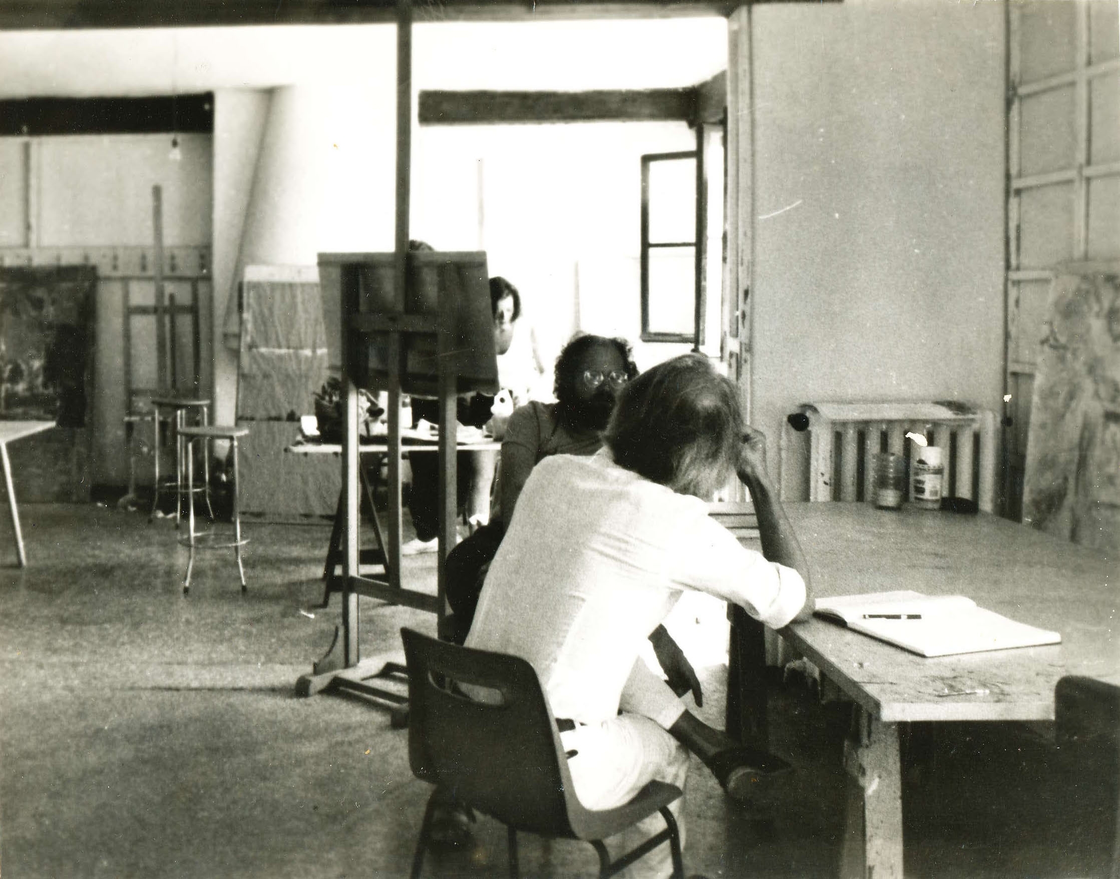  Erik Lurio and Ted Kurahara in the Painting Studio 