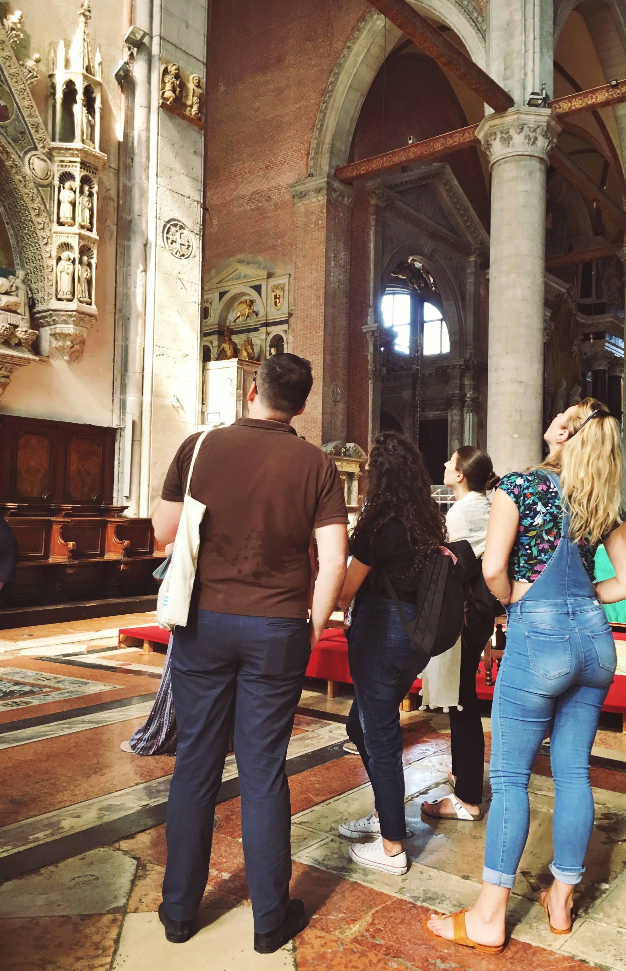 Joseph Kopta holds class at the church of Santi Giovanni e Paolo 