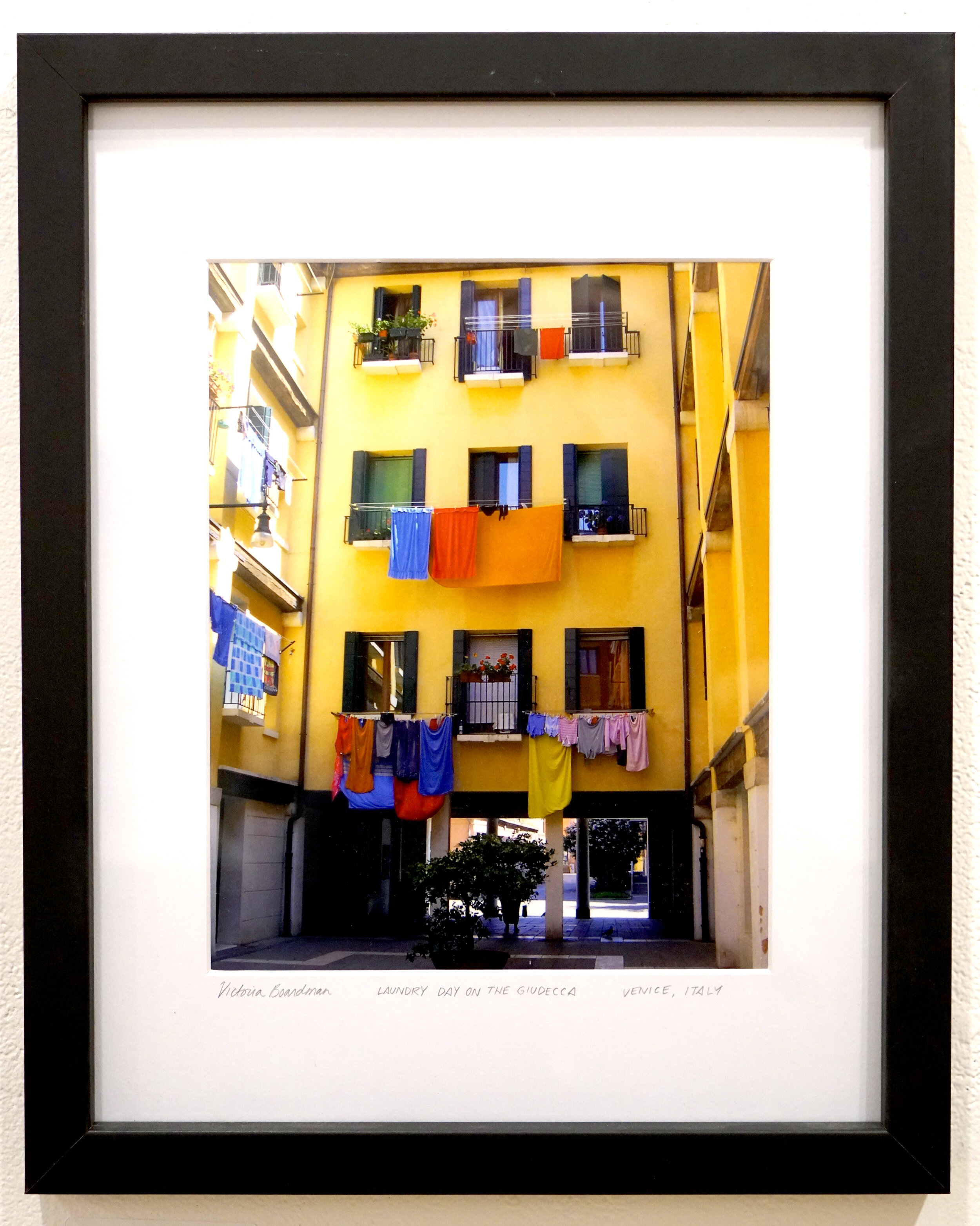  Victoria Boardman (PiV ‘07),  Laundry Day on the Giudecca , 2007. Photography, 8 x 10 in. 