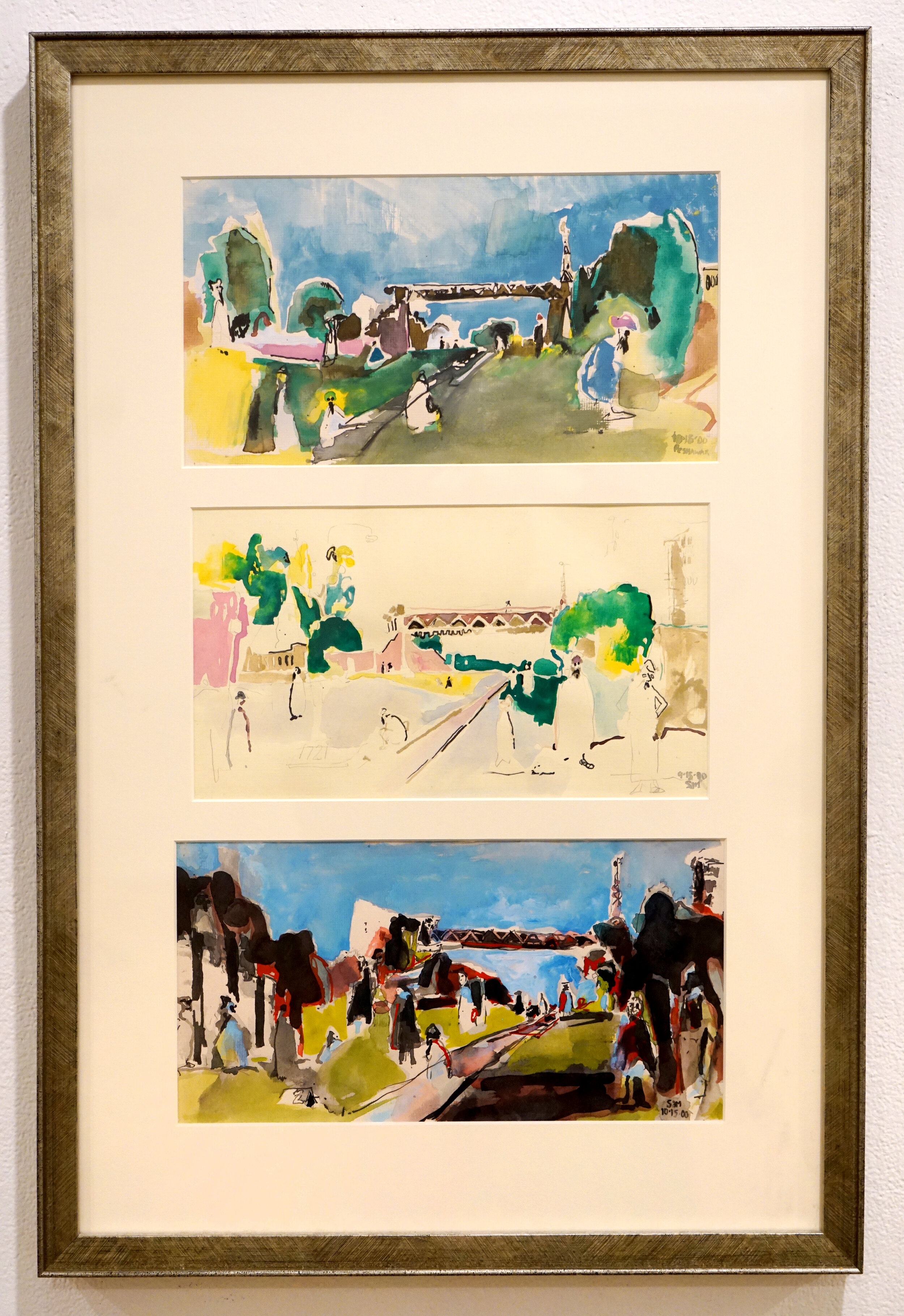  Sam Altekruse (PiV ‘84);  Peshawar, Pakistan;  2000. Wash, watercolor, and pencil 