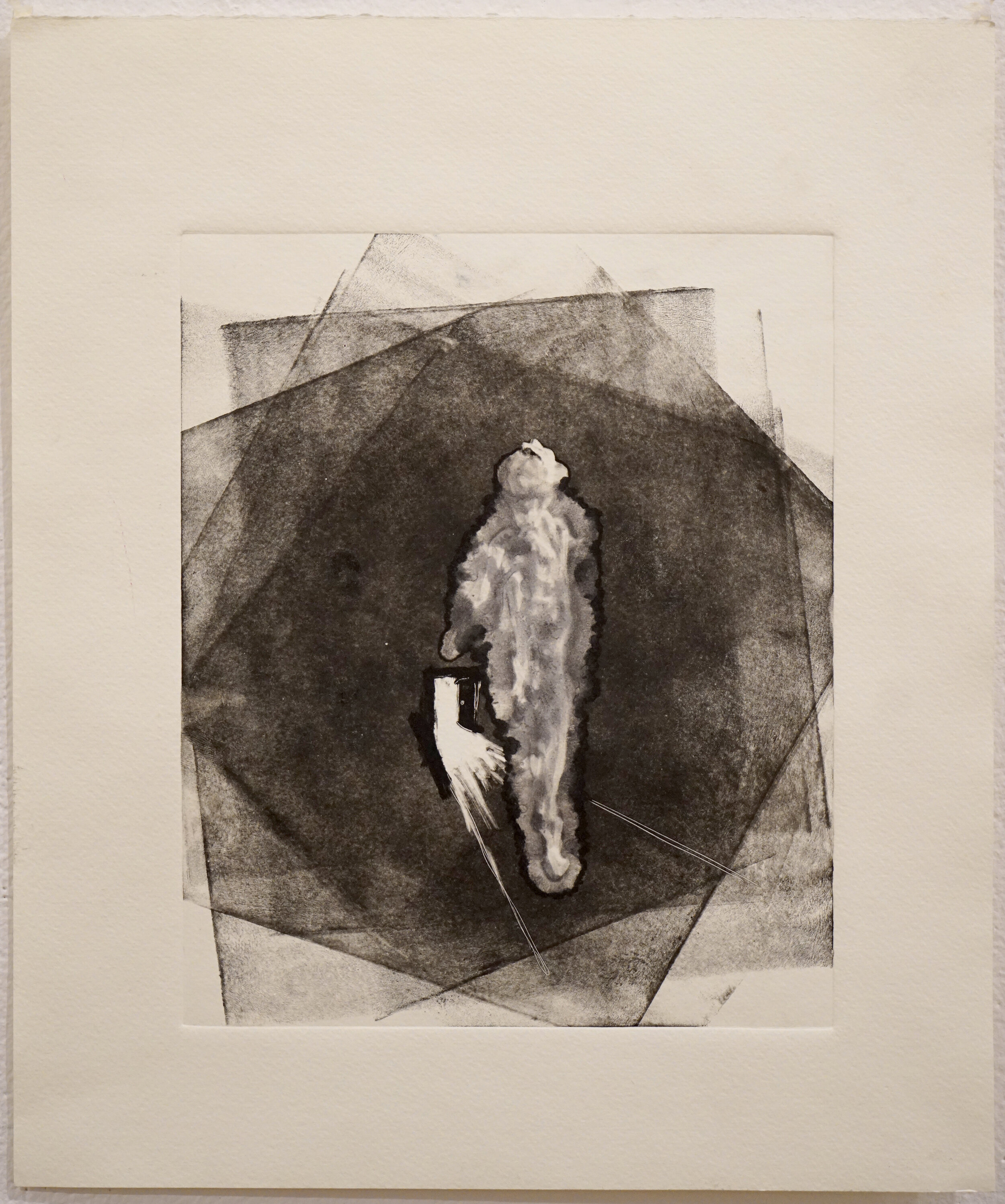  Mitchell Lemke (PiV ‘19),  Somewhere Inside of Me  (diptych), 2019. Monoprint on Modigliani Neve paper, 12 x 14 in. 