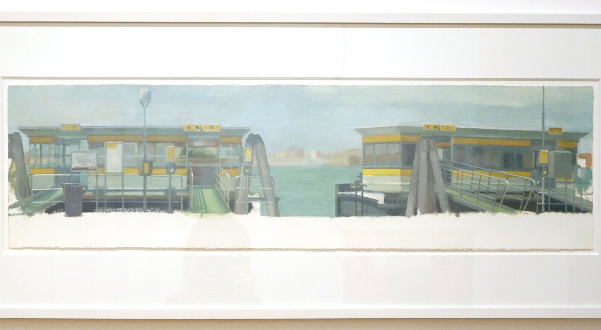  Chris Wright (PiV Faculty, ‘10–’14, ‘16),  Zitelle , 2011–12. Oil on paper, 8.5 x 30 in. 