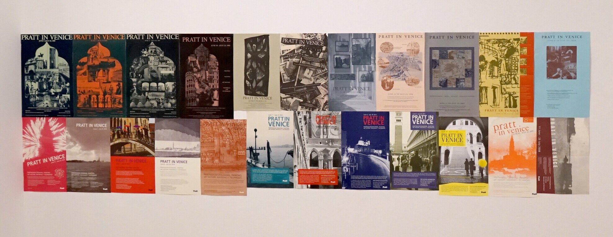  Rachel Moog-Lagé (PiV ‘89),  Pratt in Venice Posters , 1989–2019. 