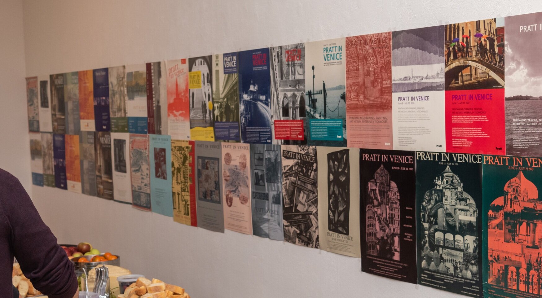  Rachel Moog-Lagé (PiV ‘89),  Pratt in Venice Posters , 1989–2019. 