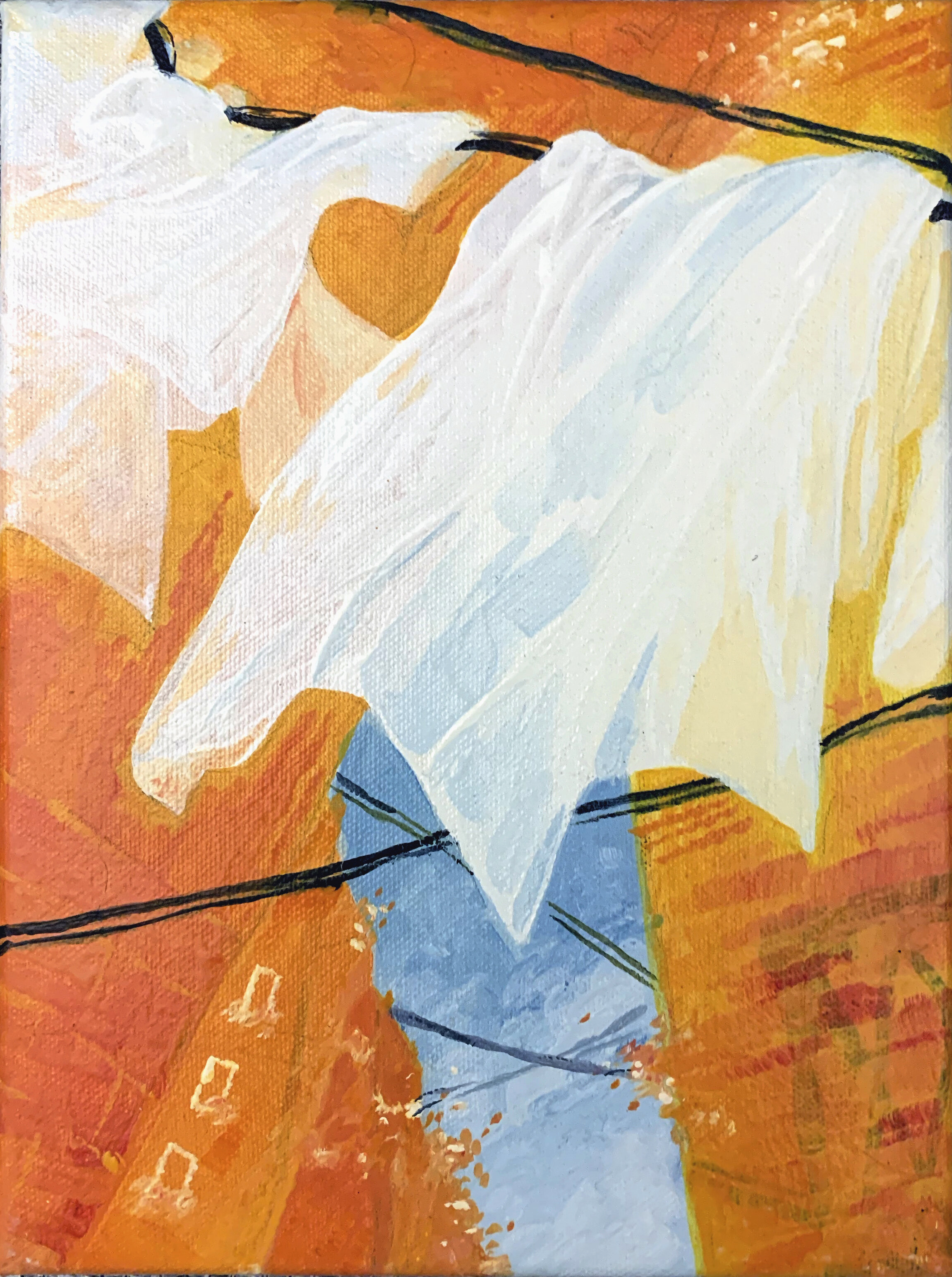  Richan Li (PiV ‘19),  Neighbor , 2019. Oil on canvas 
