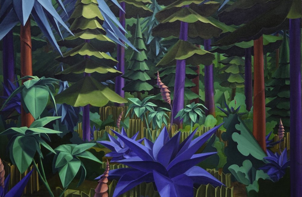  Luke B. Wilson,  Understory (Untitled) , oil on canvas, 72 x 48 in. 