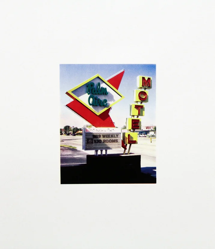 Palm Aire Motel, St. Petersburg, Florida , Four Color Halftone Screen Print, 18" x 24", 2011
