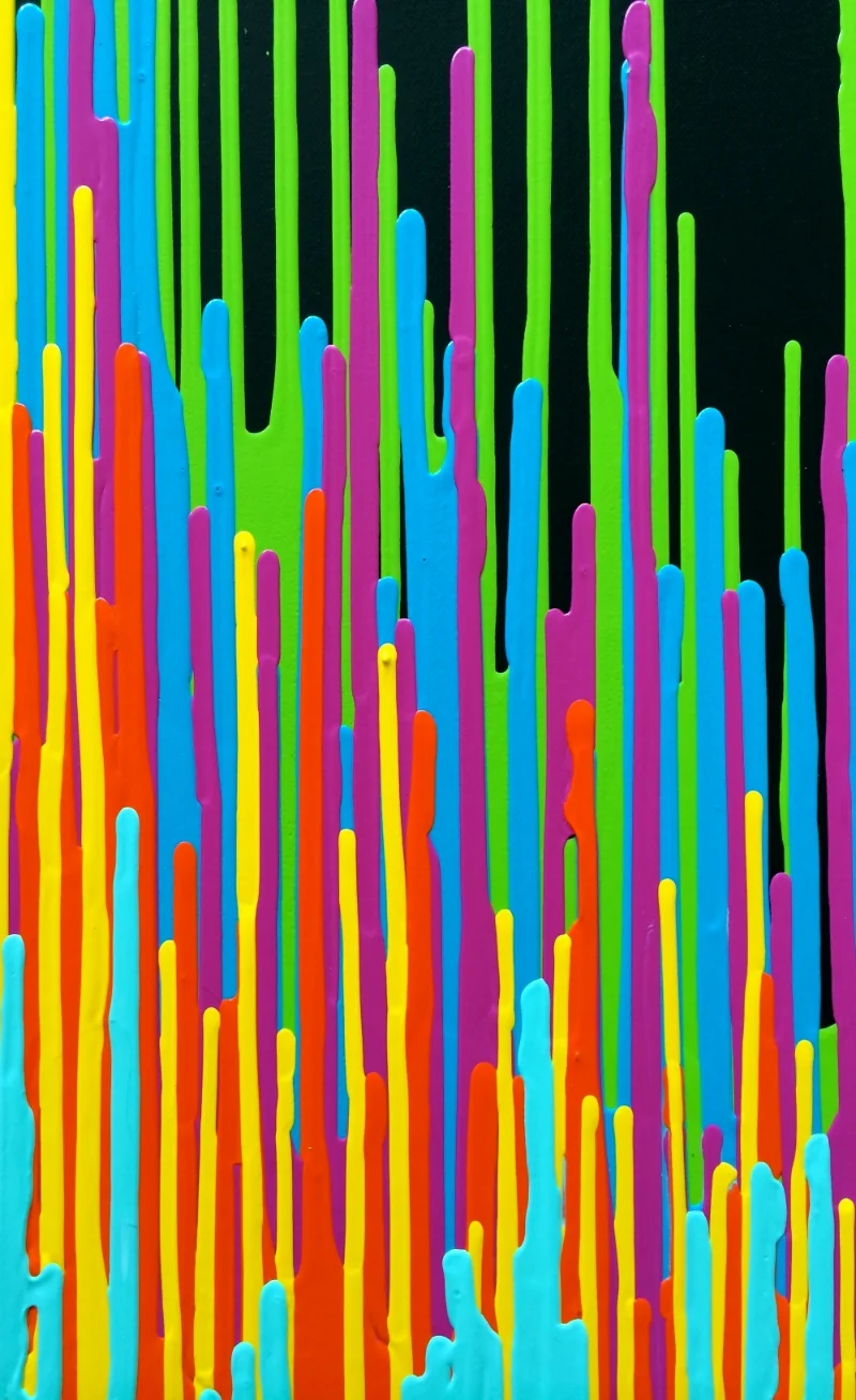   "This piece is even better in person. &nbsp;The colors are awesome and super bright. &nbsp;It came wrapped very well and made it safely all the way down to florida! &nbsp;It looks amazing on my walls and I can't wait to purchase more in the future.