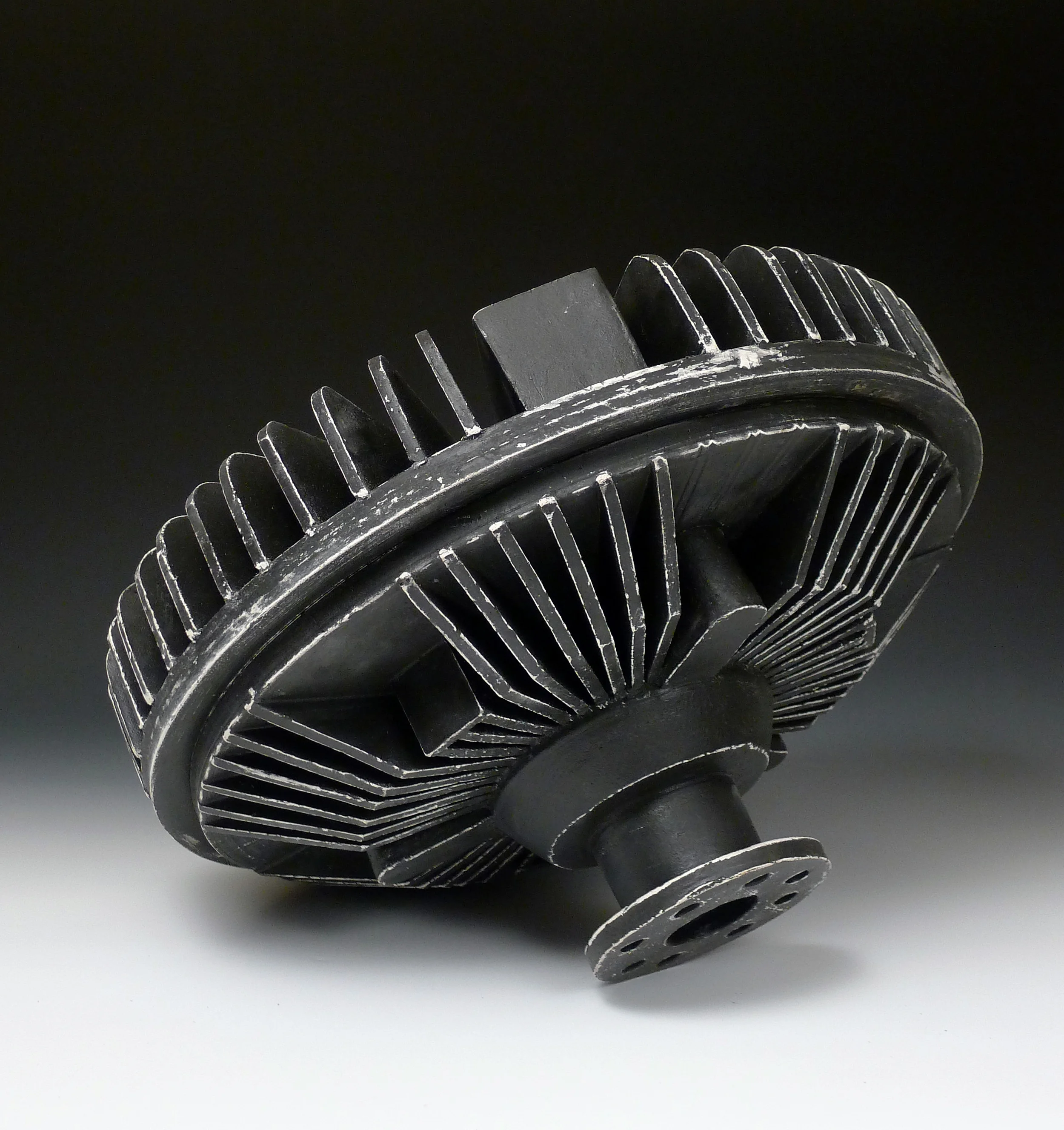 Black Part with Cooling Fins