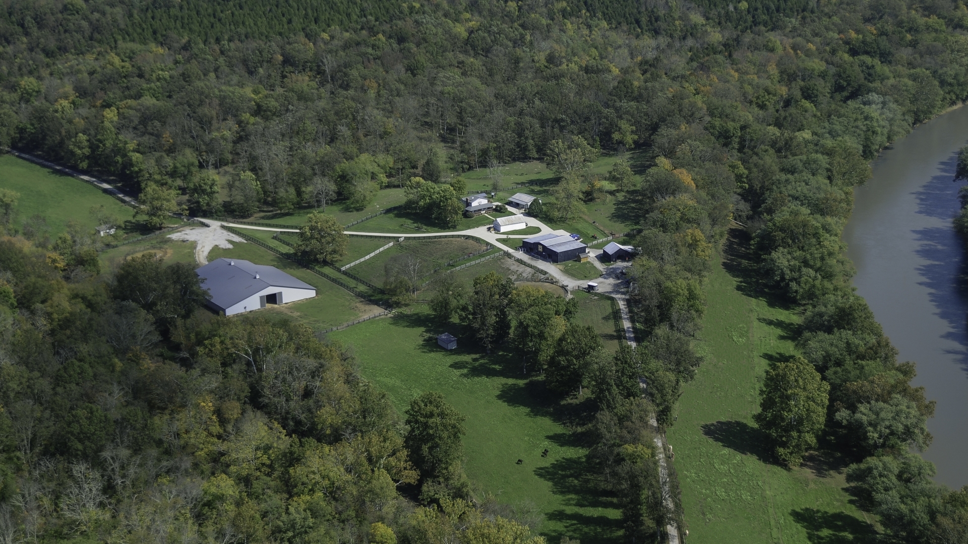 Aerial View of StoneRidge Stables
