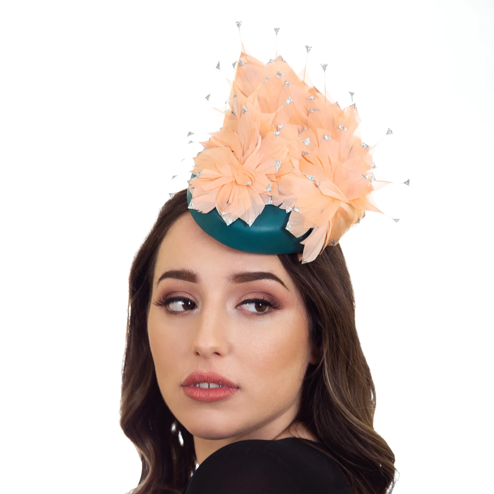 Teal Fascinator Hat