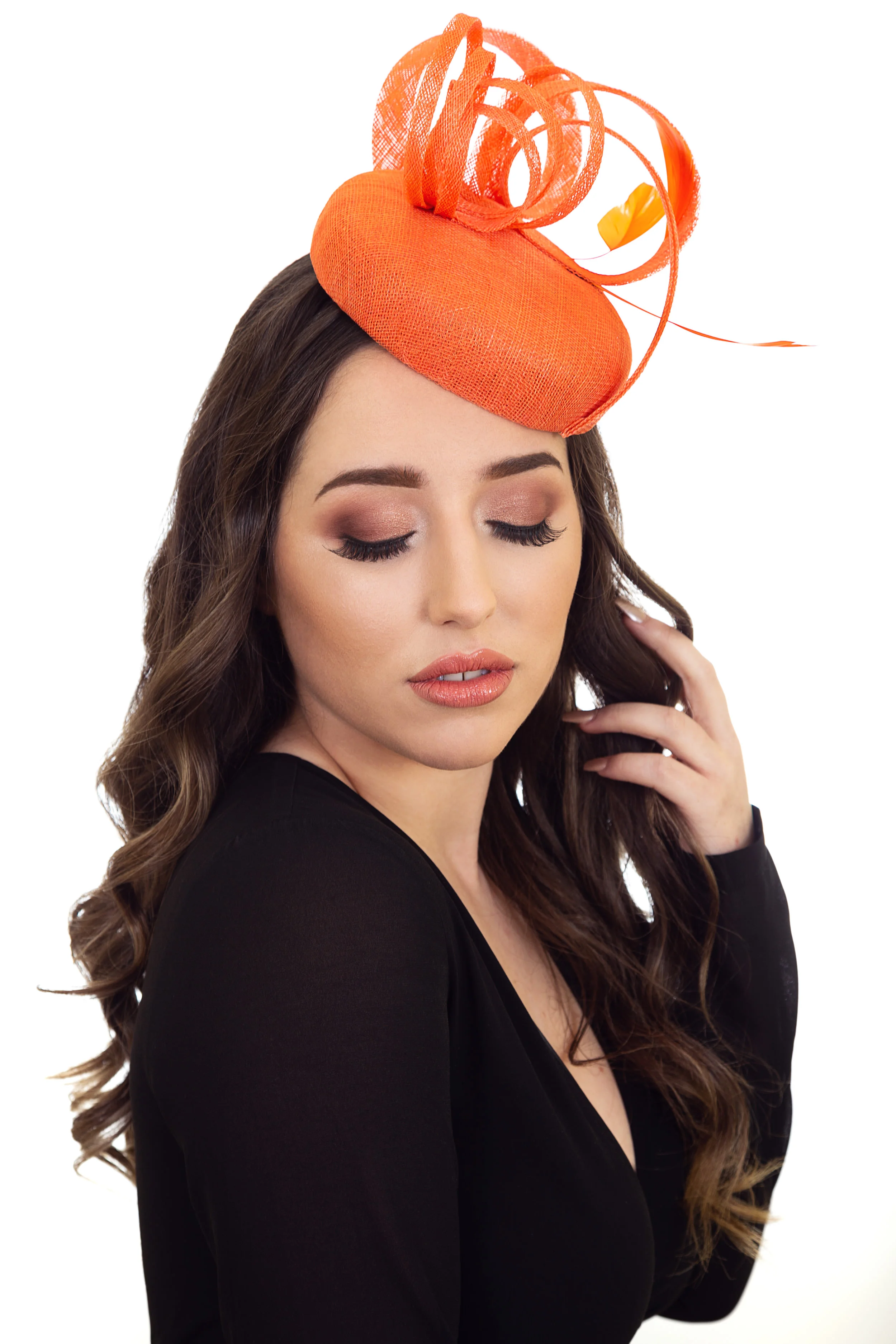 Orange Hat for Wedding
