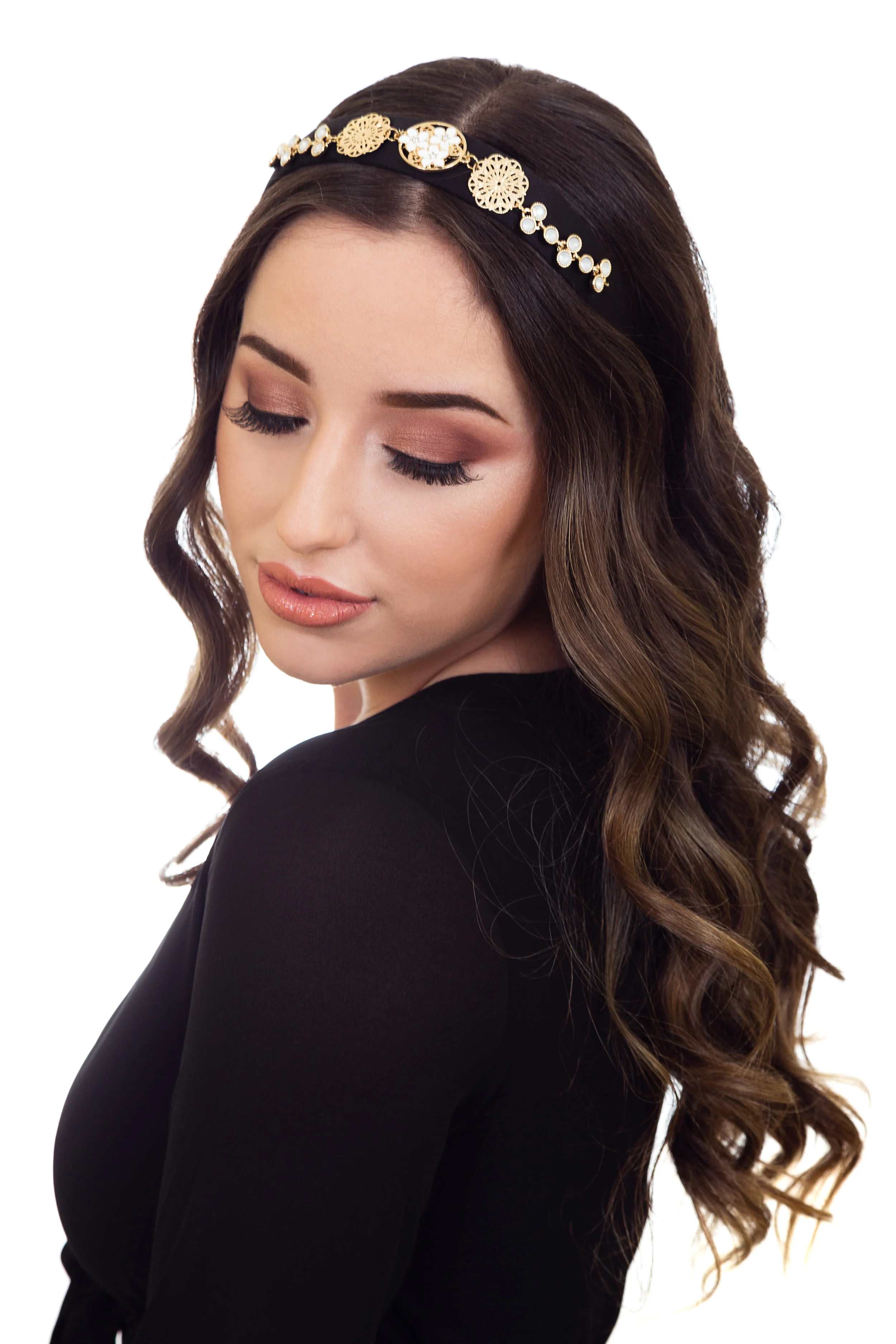 Black and White Fascinator for Wedding