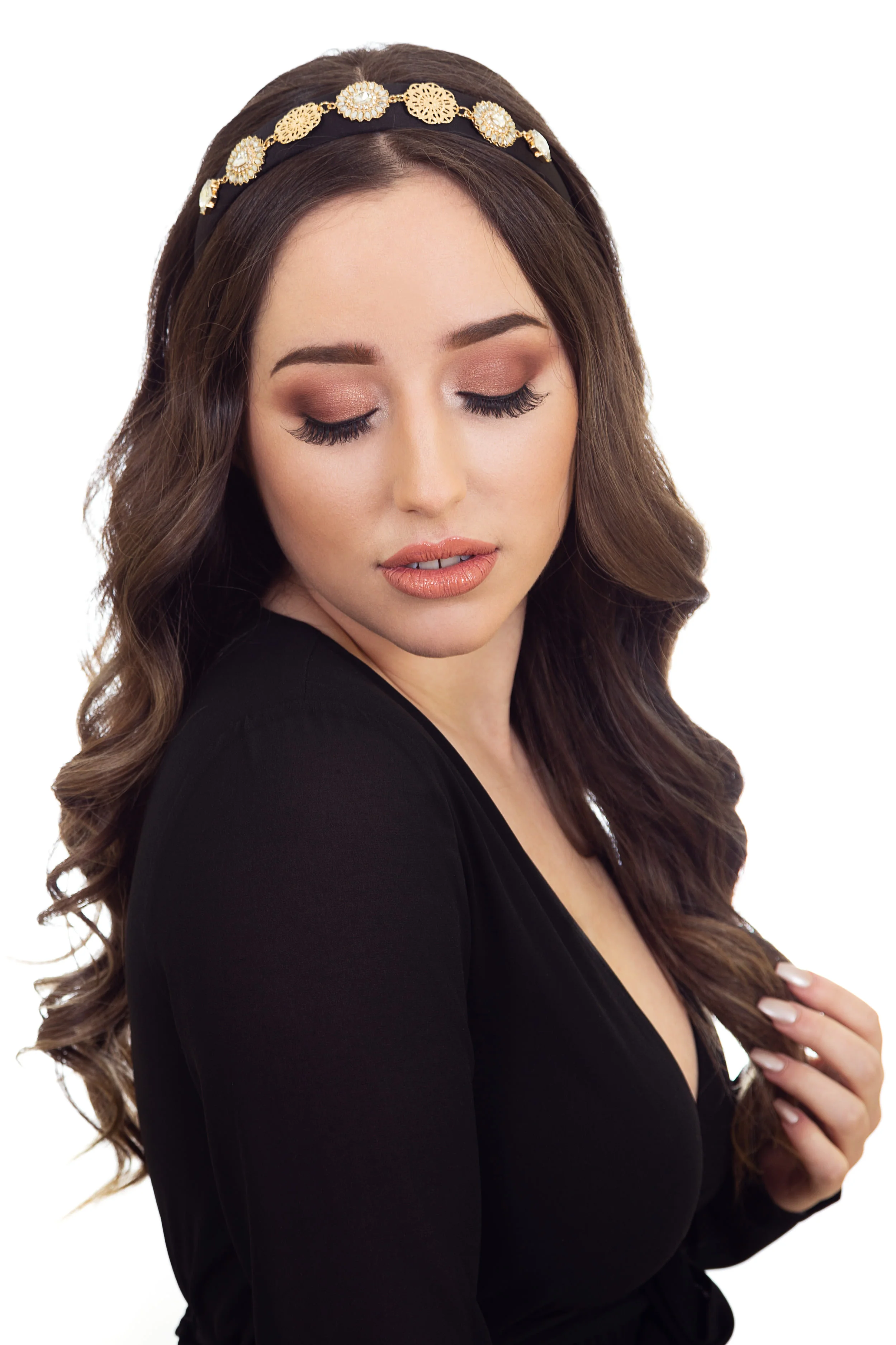 Black Fascinator for Wedding