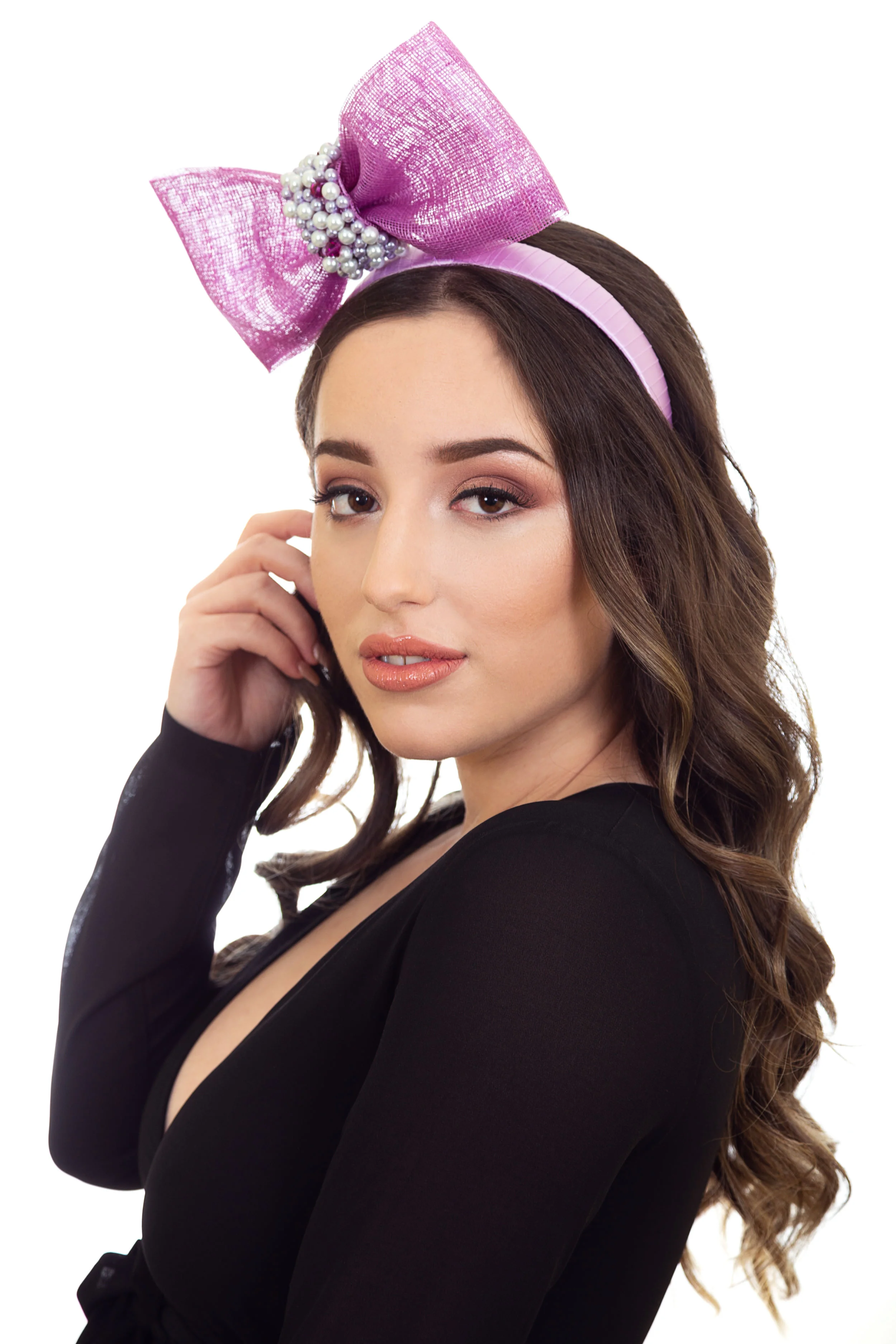 Lilac Purple Fascinator for Races