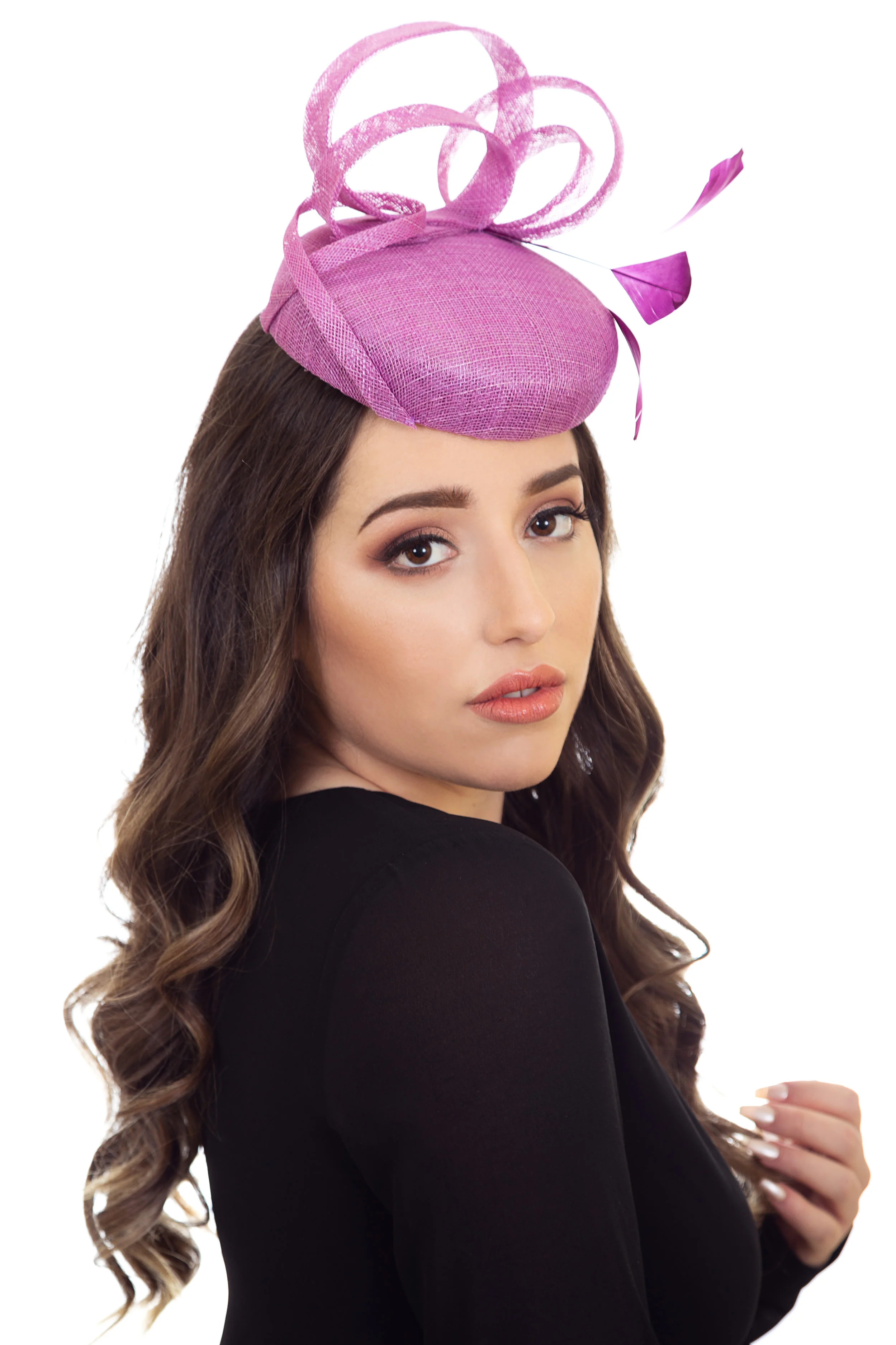 Lilac Purple Hat for Wedding
