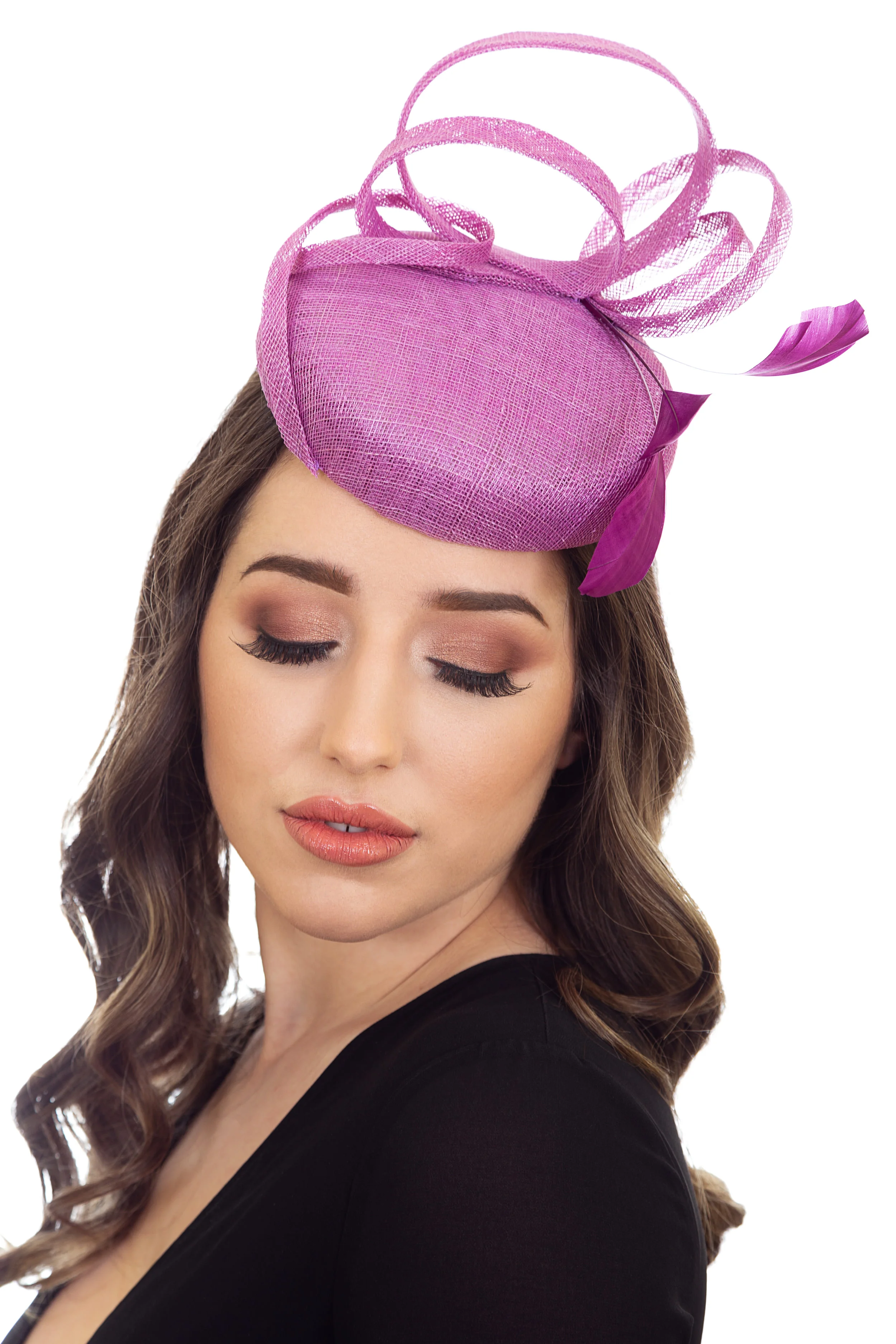 Lilac Purple Hat for Races
