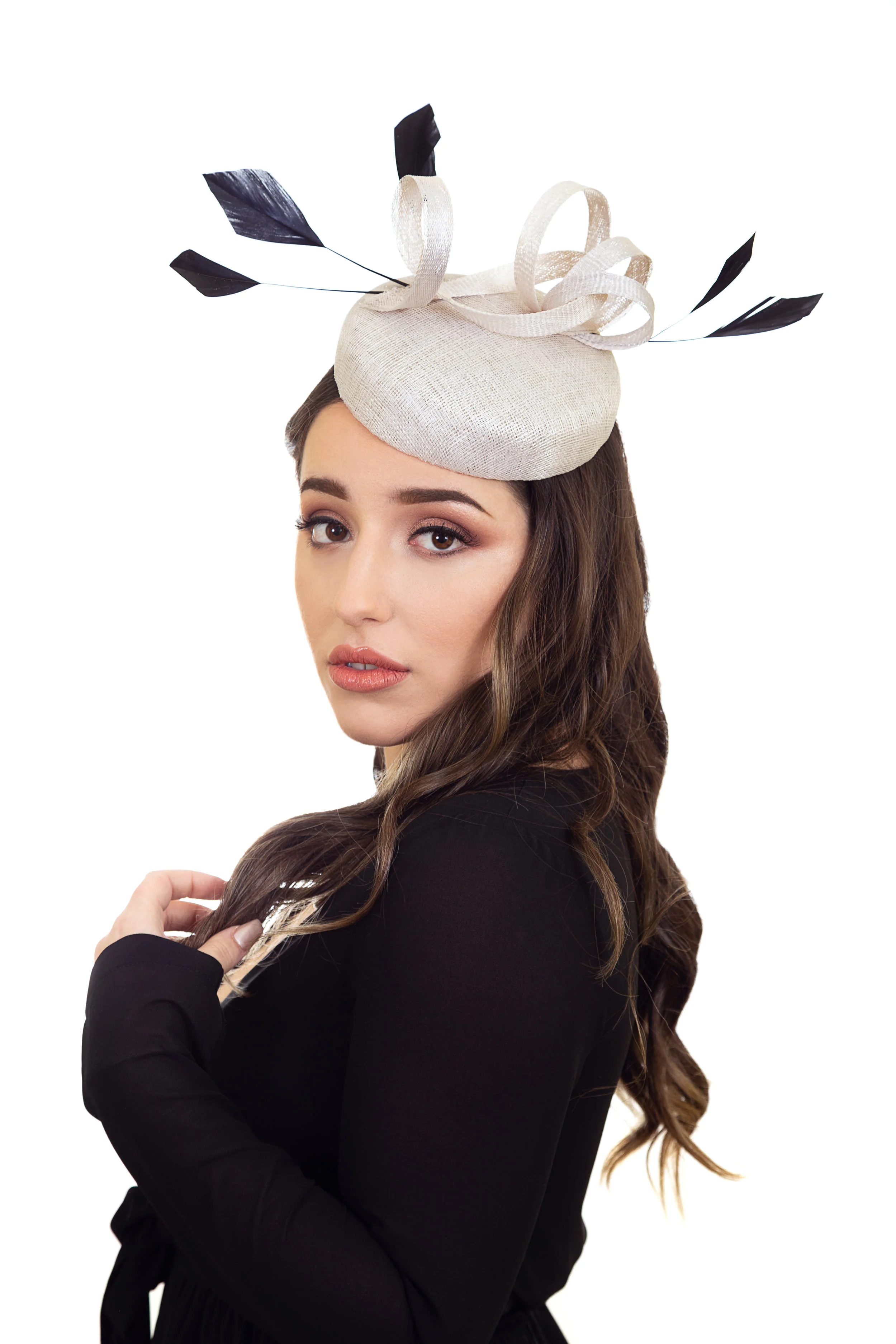 Black and White Hat for Wedding