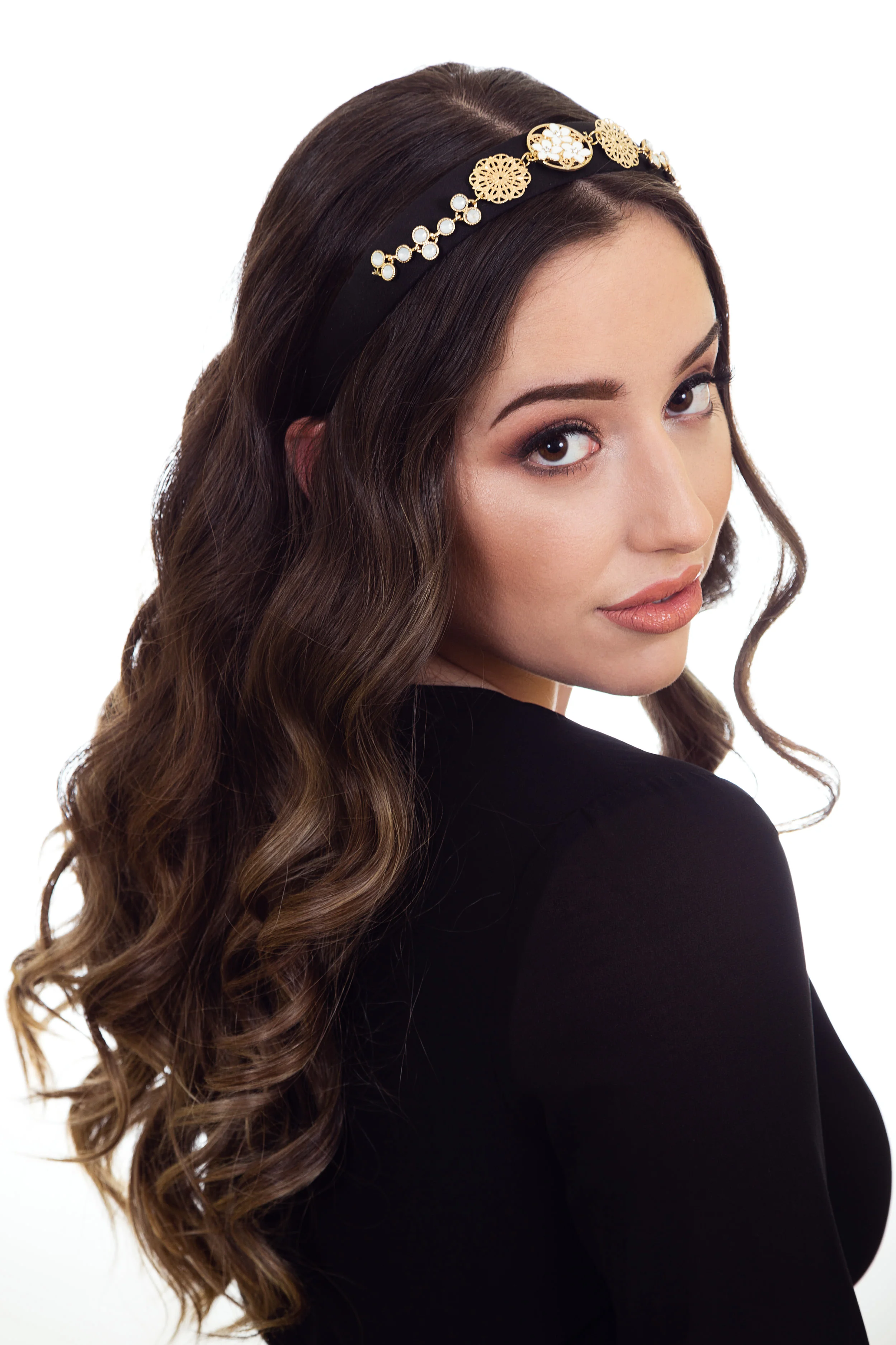 Black and White Headband Fascinator
