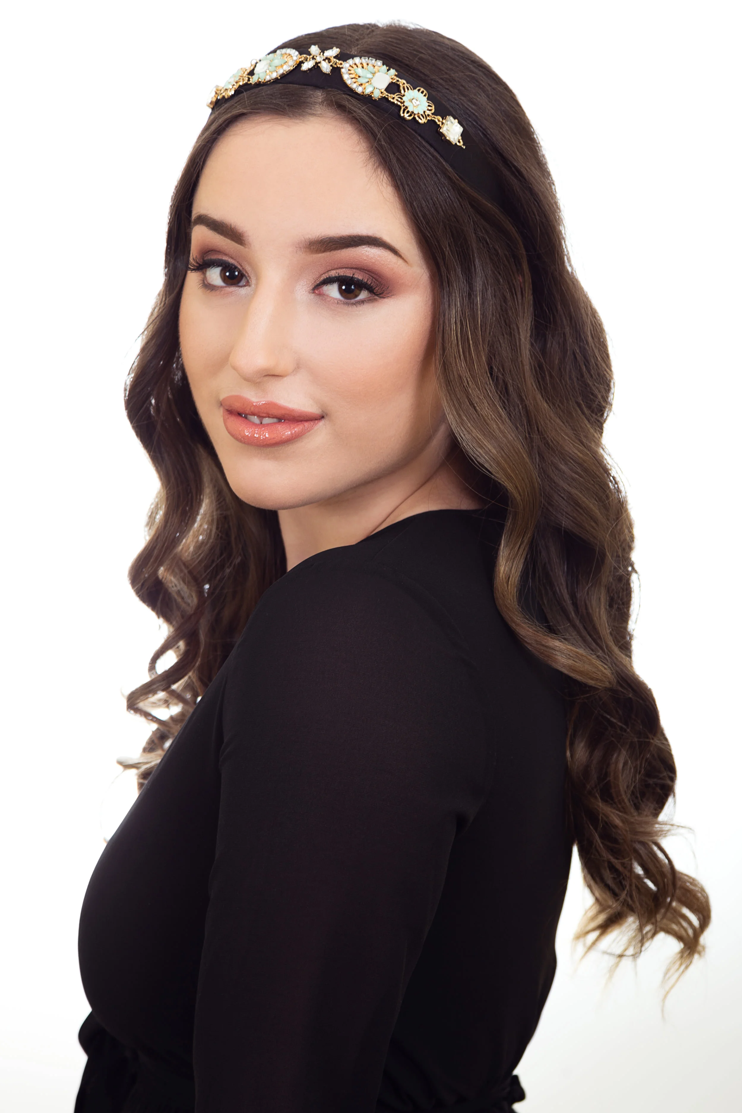 Black and Blue Fascinator Headband