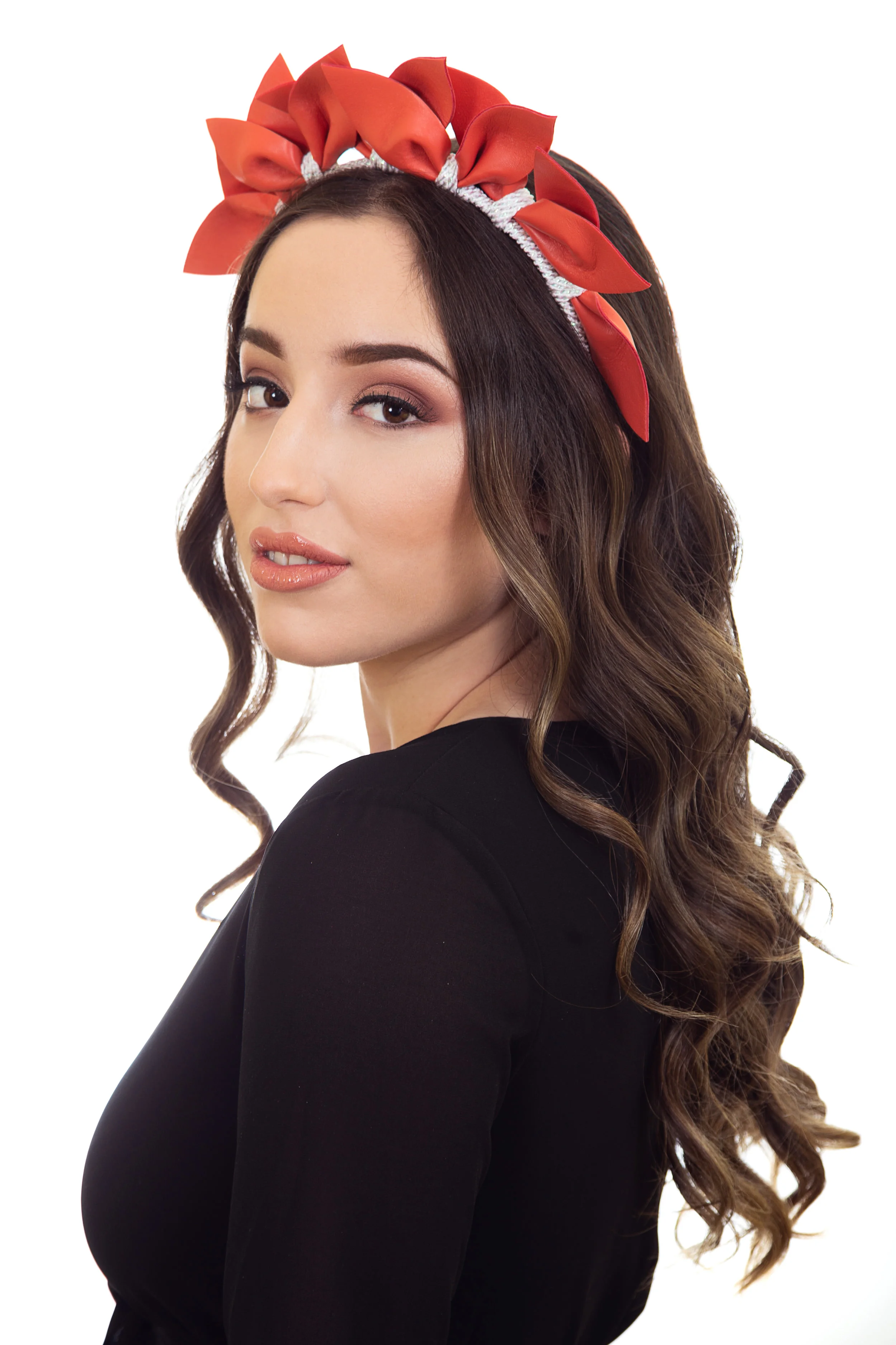 Mandarin Orange Fascinator