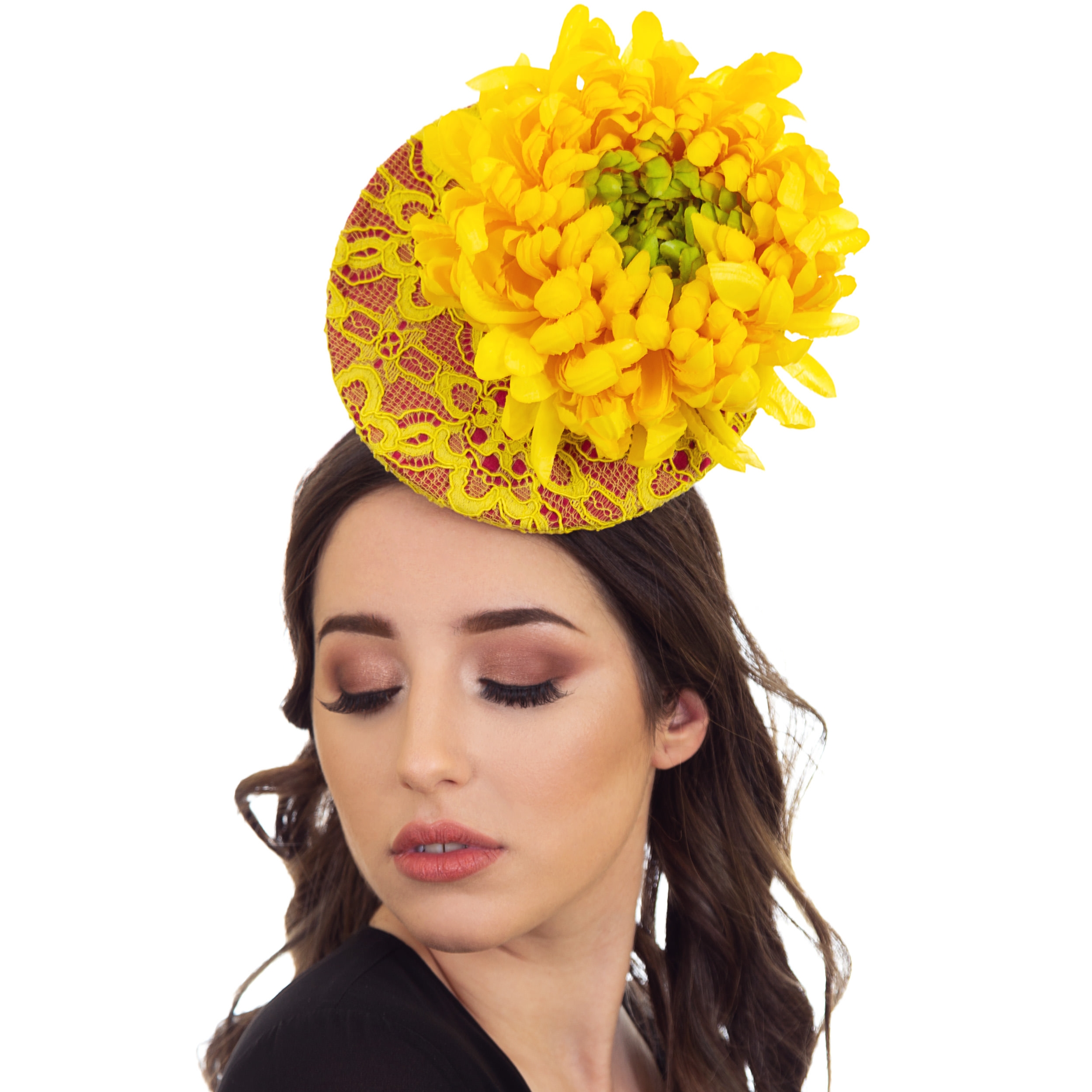 Yellow Fascinator Hat