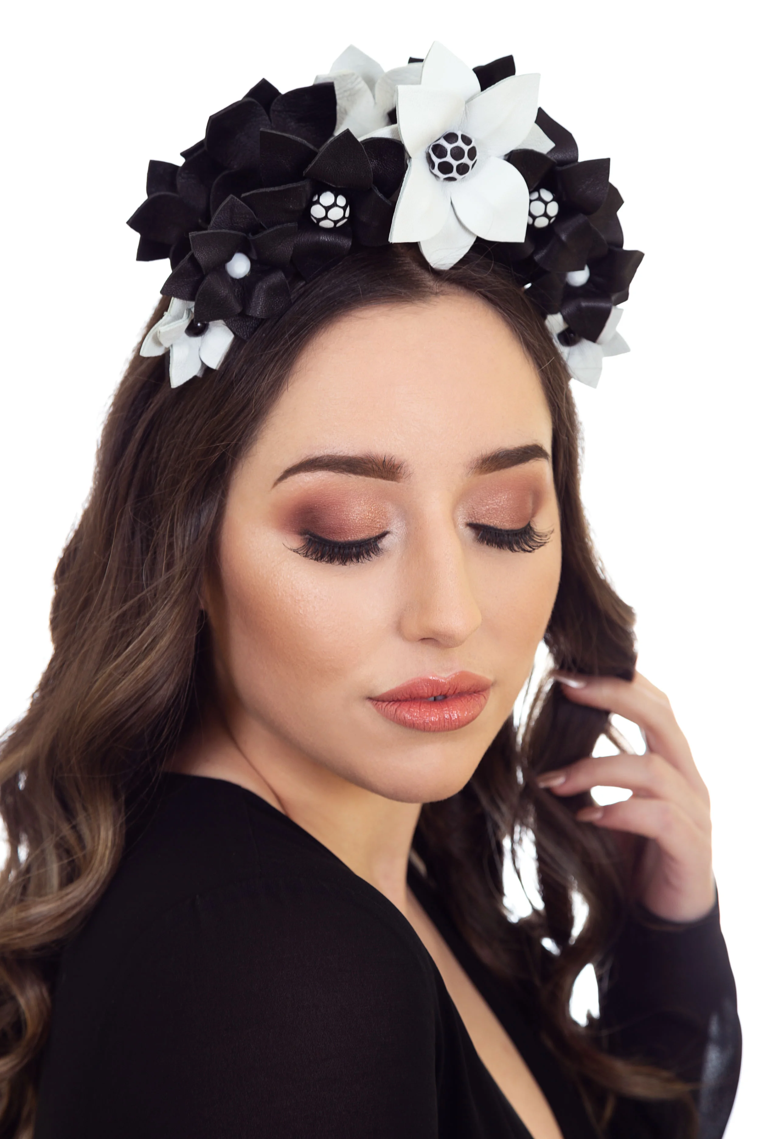 Black &amp; White Fascinator