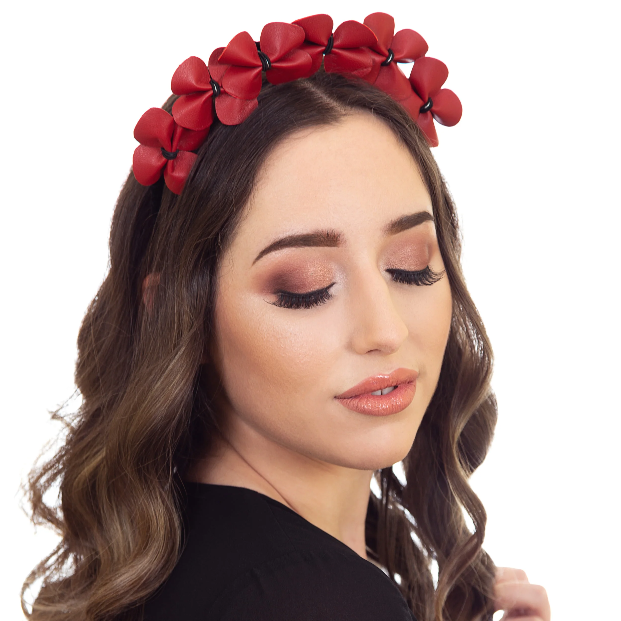 Red Fascinator for Races
