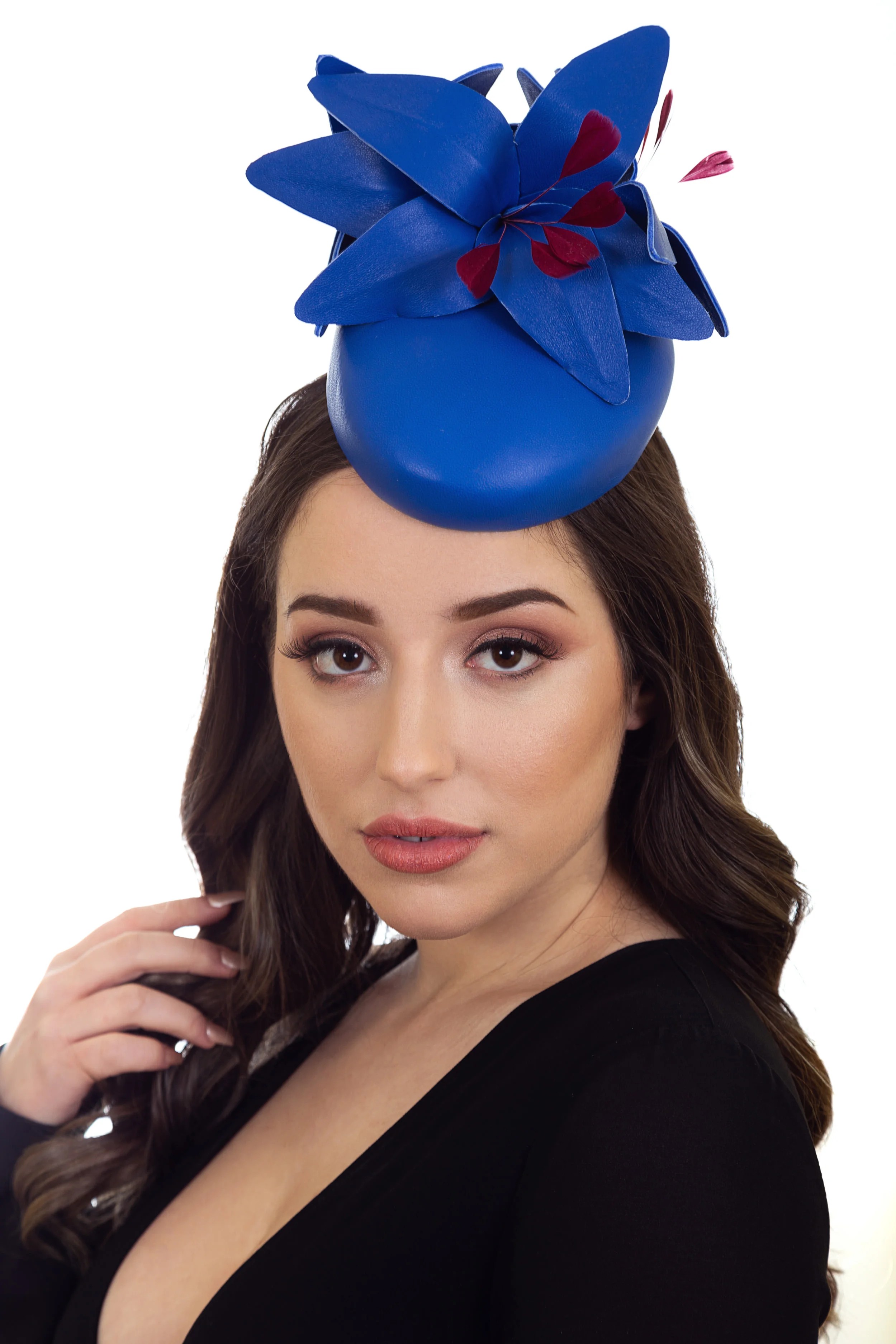 Ladies Blue Wedding Hat