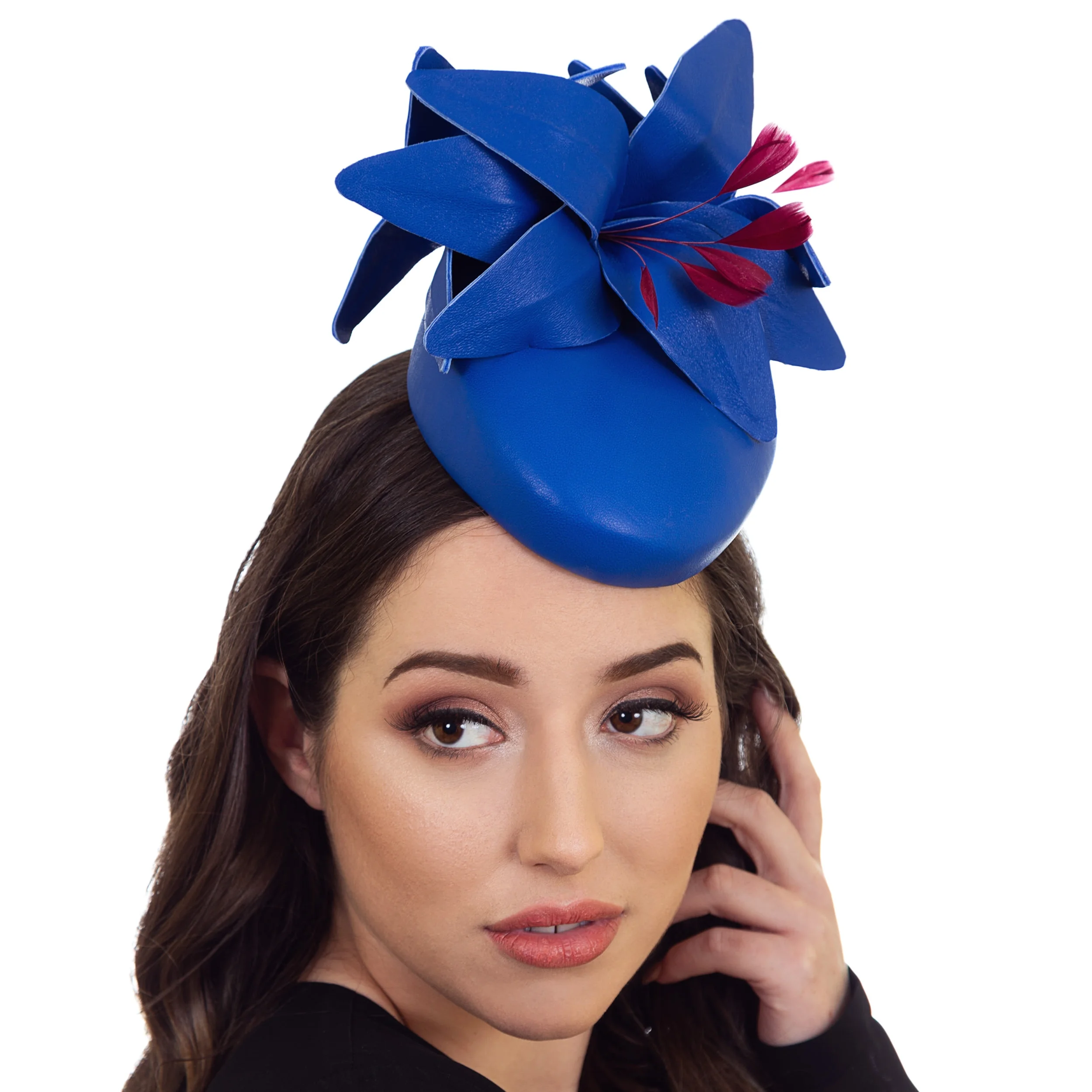 Royal Blue Ladies Hat for Races