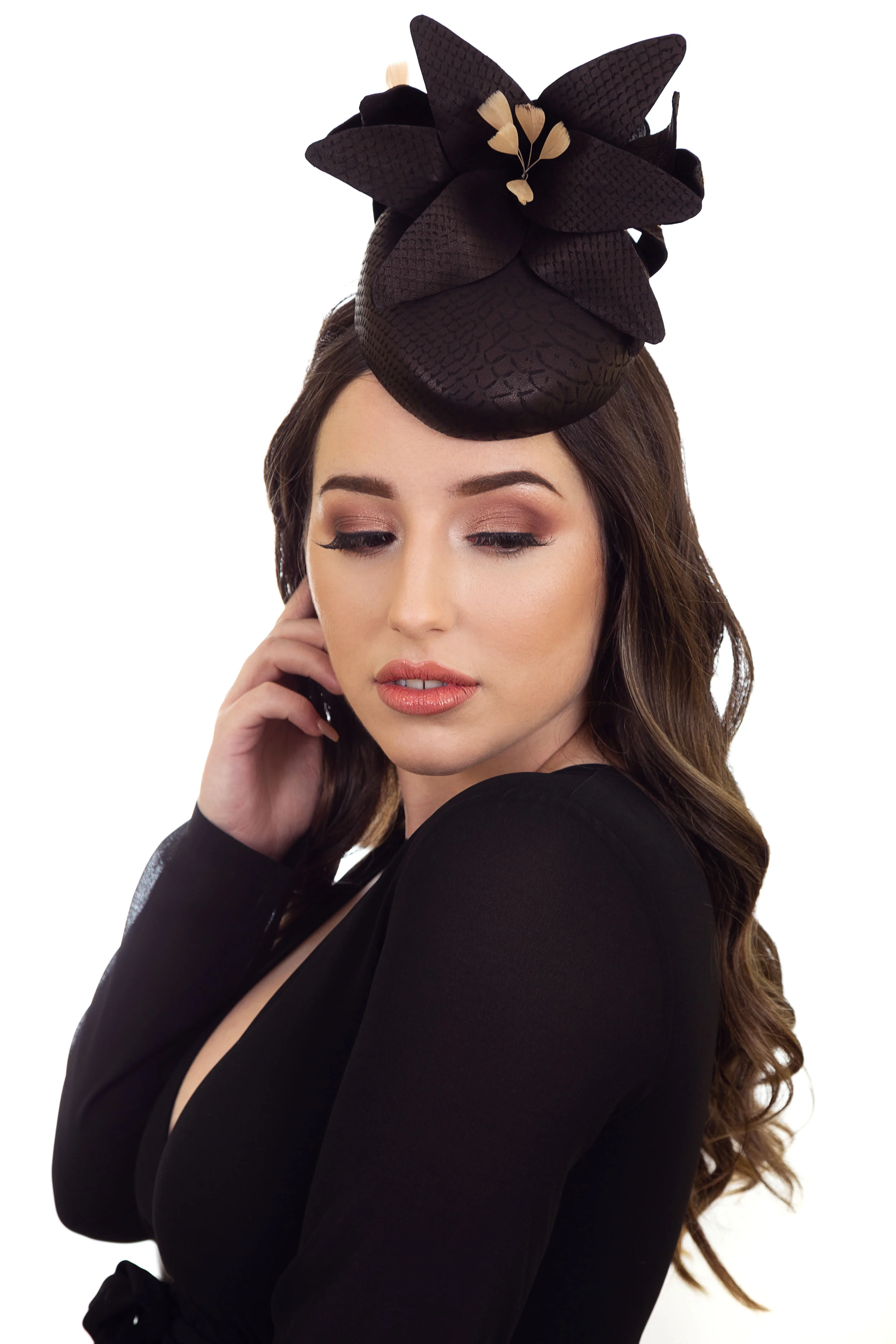 Black Fascinator Hat 
