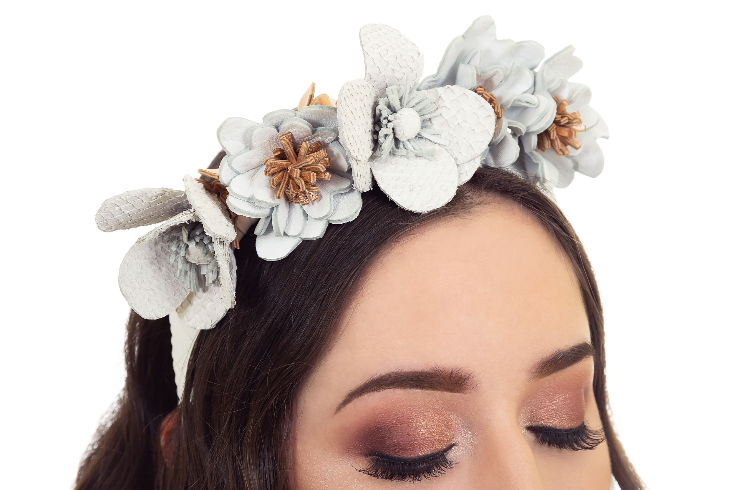 White Headpiece for Wedding