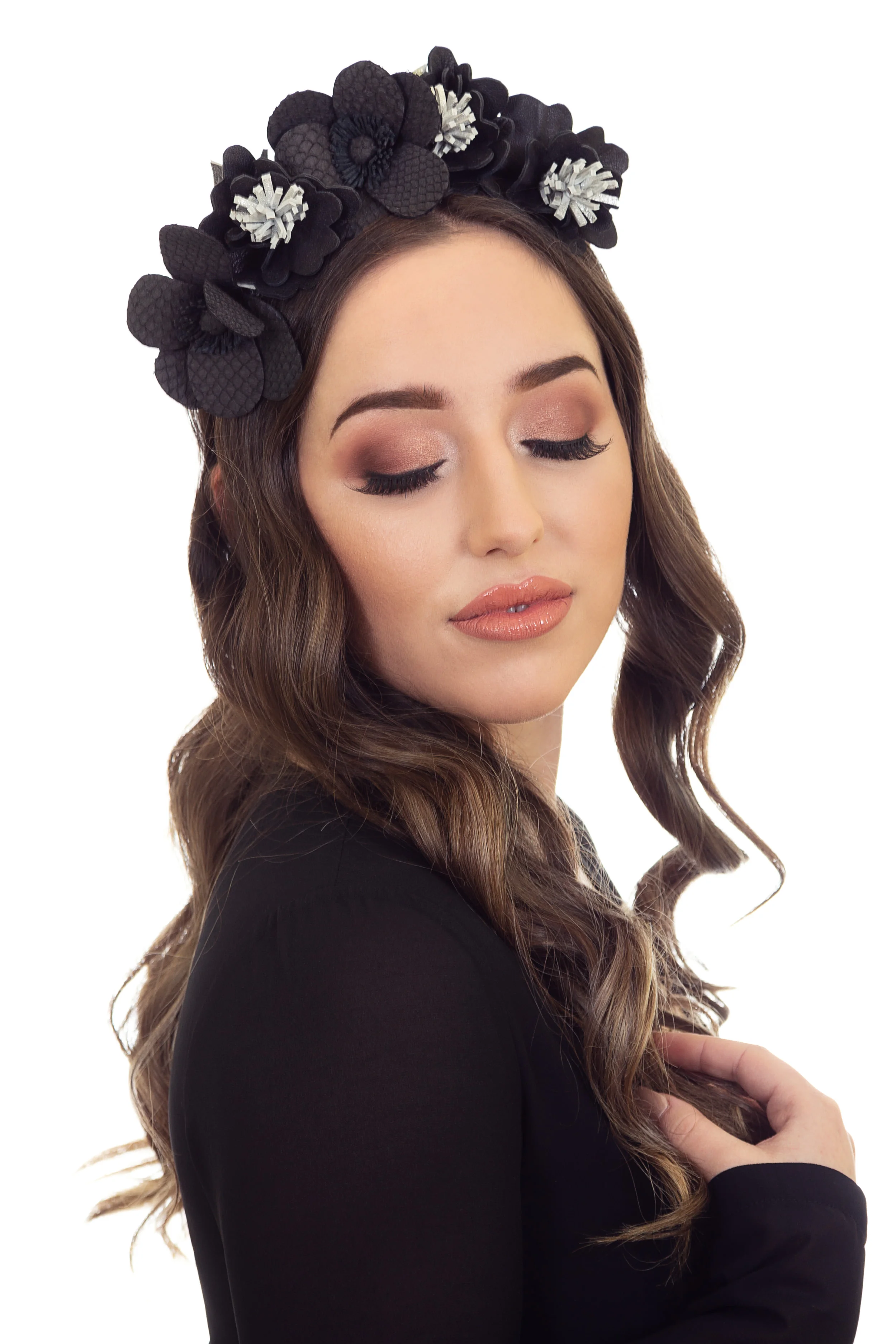 Black Fascinator Crown